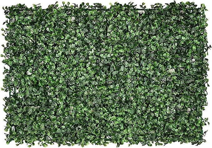 HOMETASTE 5pcs Artificial Wall Grass Panels Artificial Wall Grass For Home Indoor Outdoor Villa Garden decoration Faux Grass Backdrop Greenery Plant Hedge Privacy Fence Screen