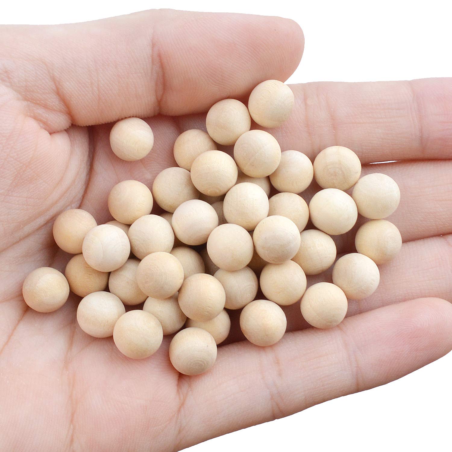 300 Bolas De Madera De 1.2 Cm (1/2 Pulgada) - Sin Terminar, Para Manualidades, Proyectos DIY Y Decoración
