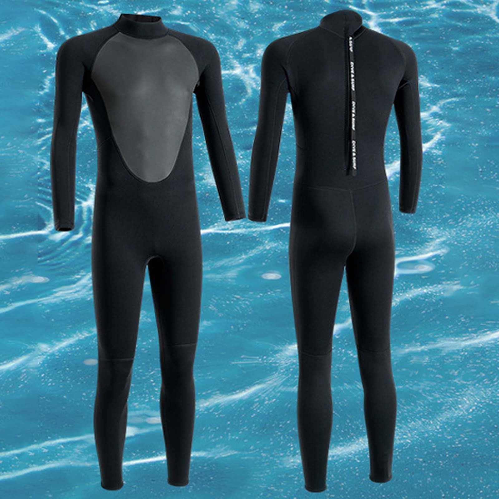 Generisch Traje de neopreno para hombre, 3 mm, para invierno, natación, snorkel, protección solar, traje de surf, para todo el año, buceo, deportes acuáticos