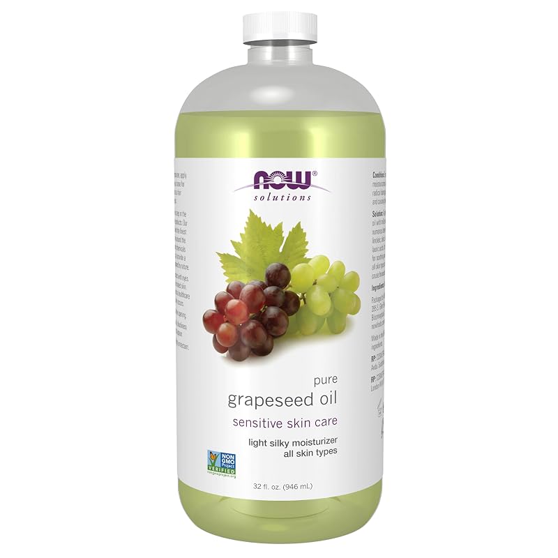 NOW Solutions Óleo de semente de uva, 946 mL