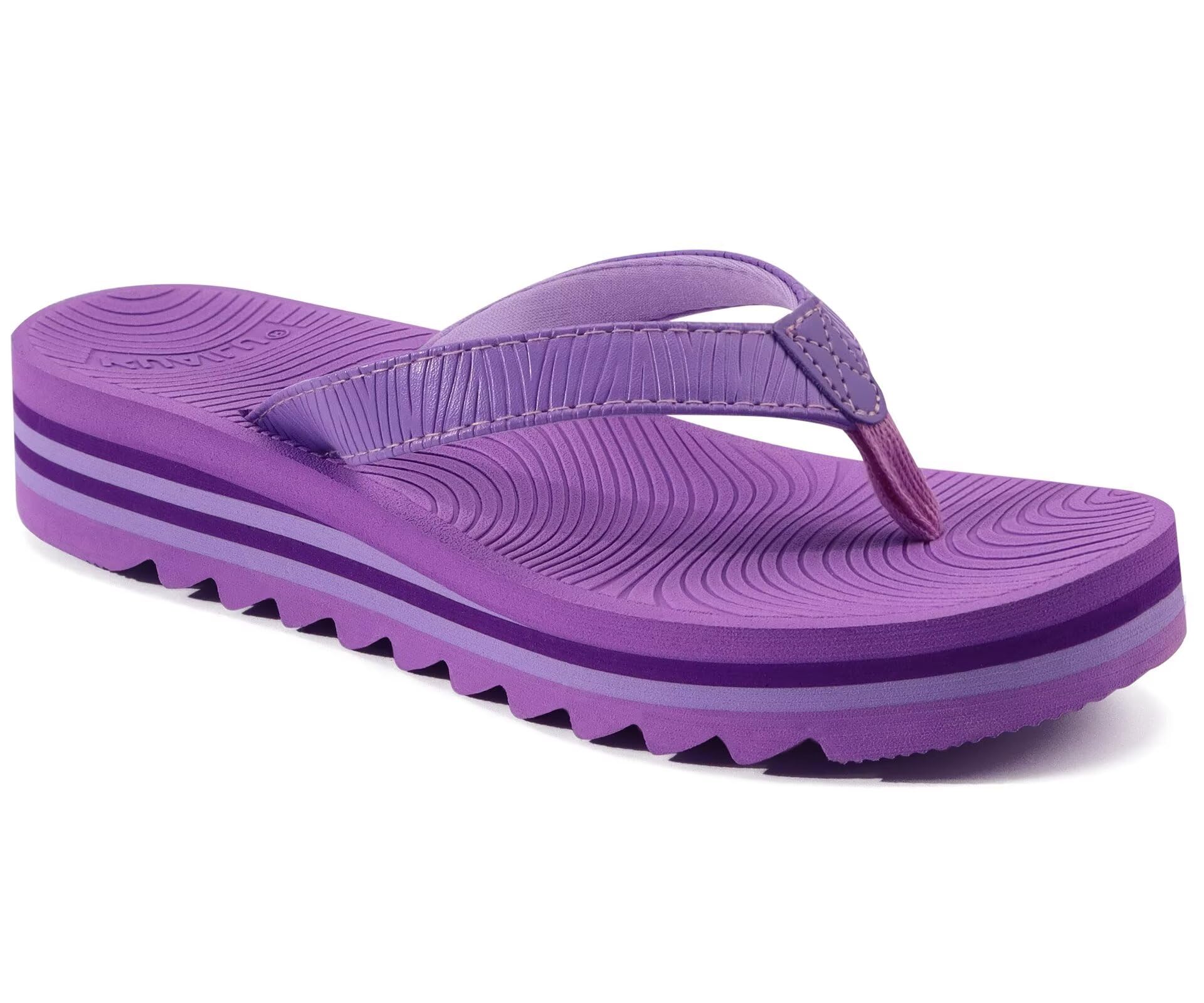KuaiLu Flip Flops Femme Mode Yoga Mat Plateforme Léger Tongs Sandales Dressy Été Plage Frauen Tongue, Coussin Doux Lit Caoutchouc Semell EU36-43