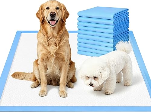 Super Absorbent 5-Layer Leak-Proof Dog Pee Pads ，28"x34" Quick-Dry Pet Potty Tra