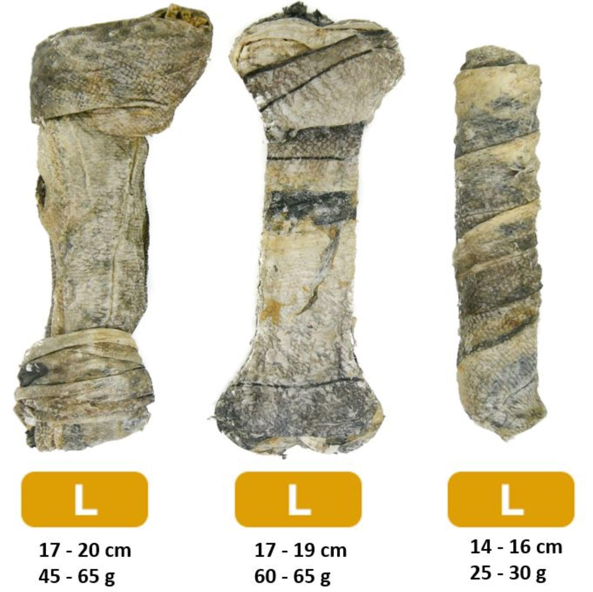 RF-Deer Kauspielzeug für Hunde Fisch Kabeljauhaut für Hund 1 kg - Kauknochen zur Natürliche Zahnpflege, Hundeleckerli Natürlich, Leckerlis, Welpenspielzeug, Hunde Kauartikel