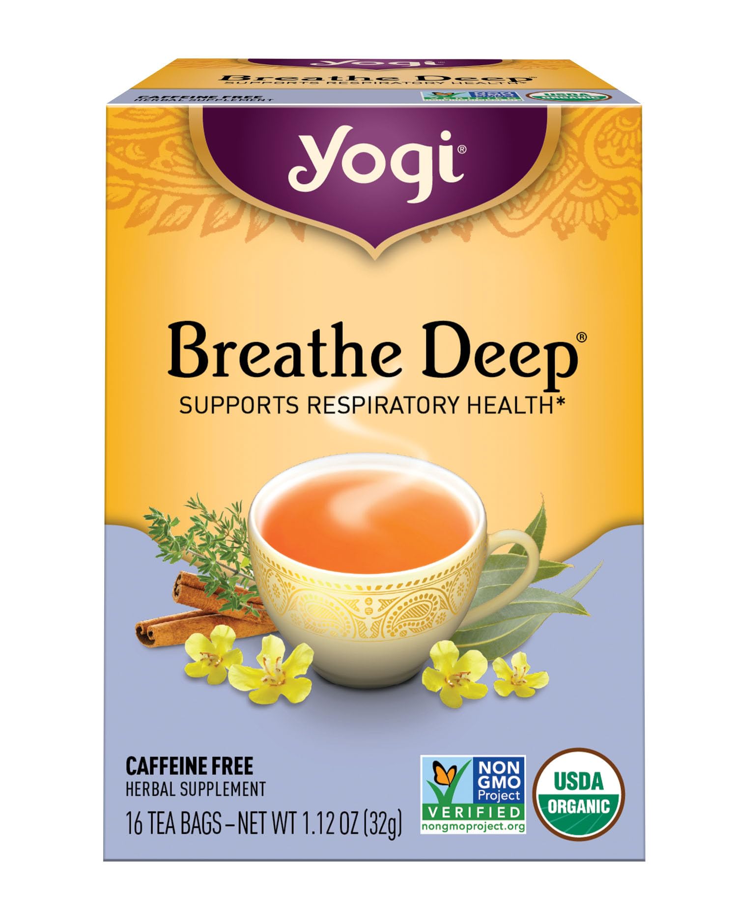 Yogi Tea, Breathe Deep, 16 Count