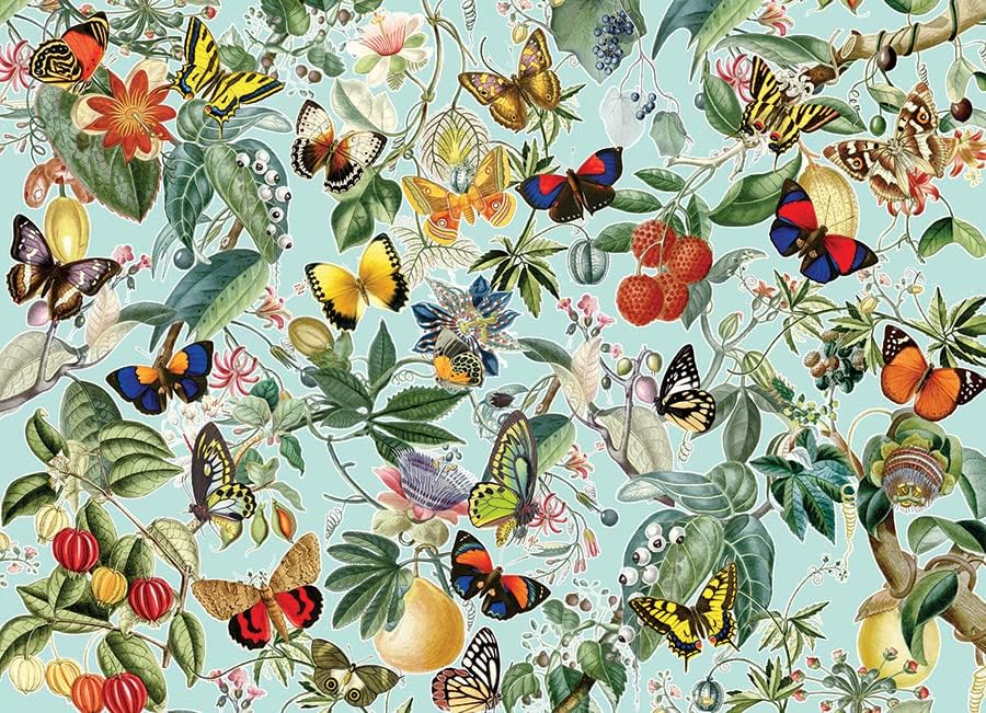 1000 Piece Puzzle - Fruit and Flutterbies - Sample Poster Included
