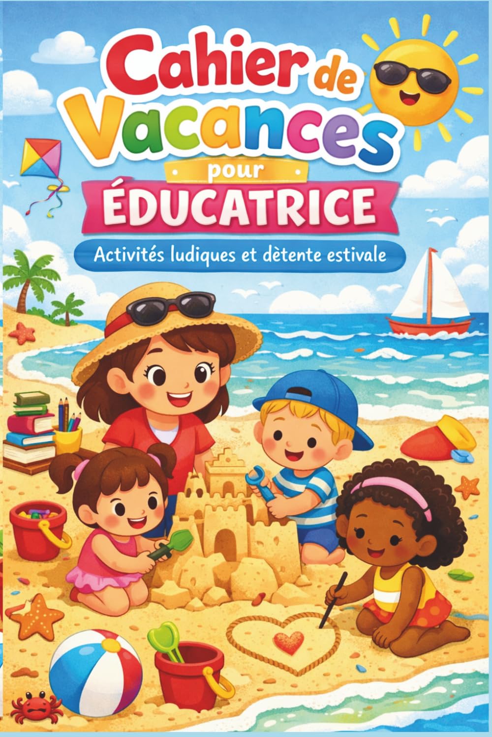 Cadeau Educatrice Garderie Francais – Cahier de vacances pour éducatrice: Un cadeau de remerciement original et ludique – Des jeux malins pour se détendre et profiter pleinement de l’été