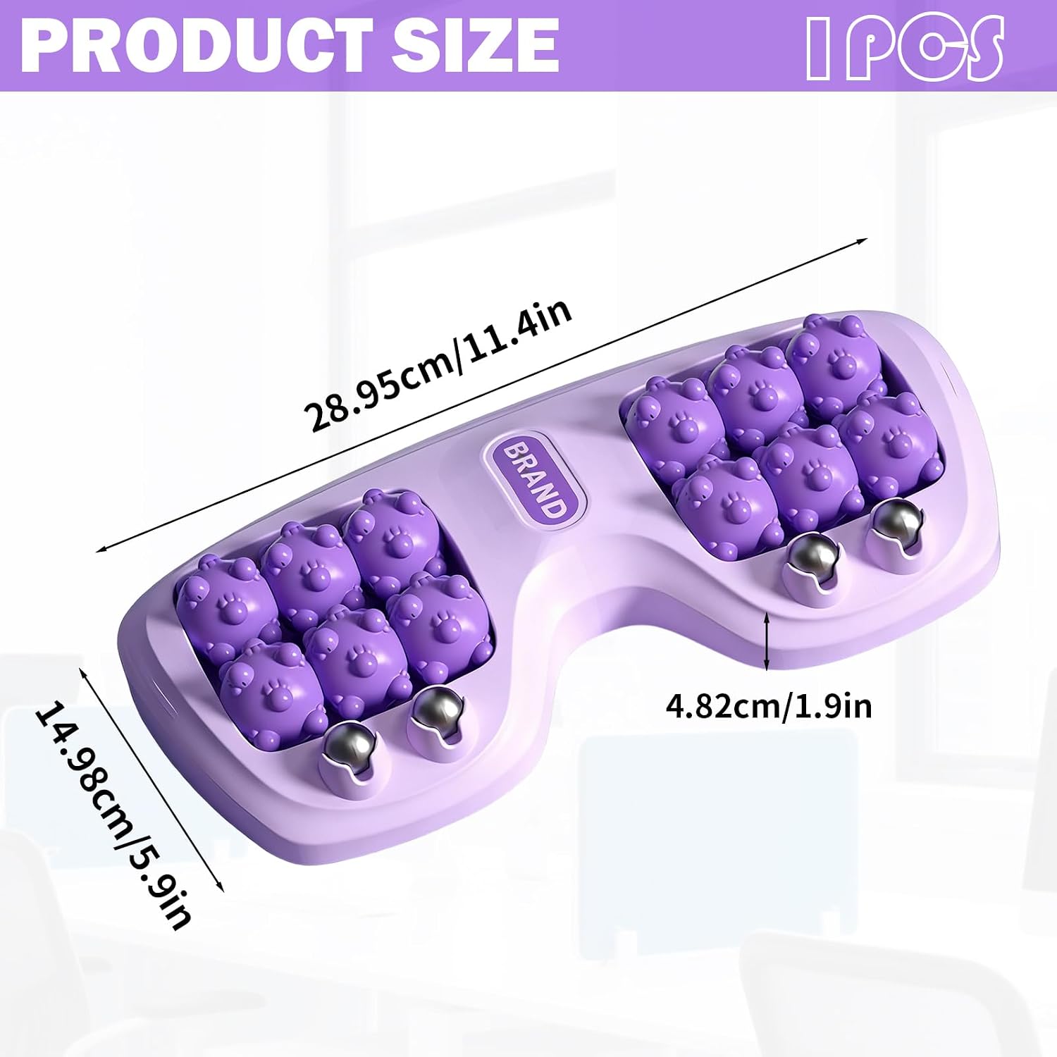 Foot Massager Roller,Foot Massage Roller,Foot Roller Massager Plantar Fasciitis For Pain Relief, Stress Relief And Improved Circulation, Portable Reflexology Tool For Home And Office Use(Purple)