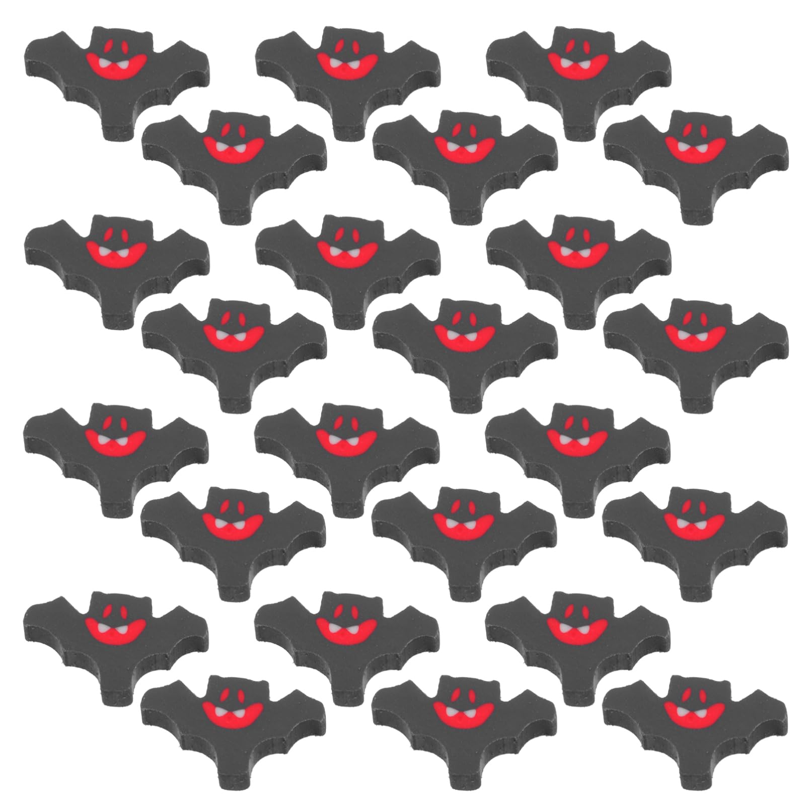 NUOBESTY 100pcs Halloween Bat Shape Erasers Fun Novelty Pencil Erasers for School Parties Goody Bag Fillers Classroom Rewards Spooky Cartoon Design