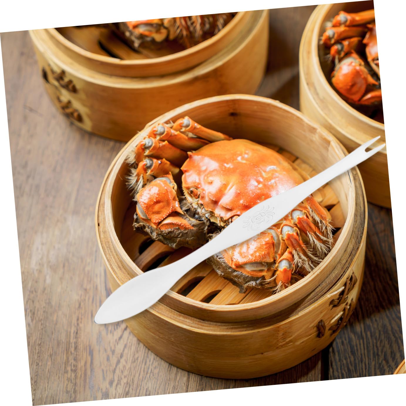 Pince de Crabe en Acier Inoxydable, Kit D'ustensiles Crustacés Ciseaux Crustacés et Pics à Crabes, pour Manger des Fruits de Mer en Toute Sécurité