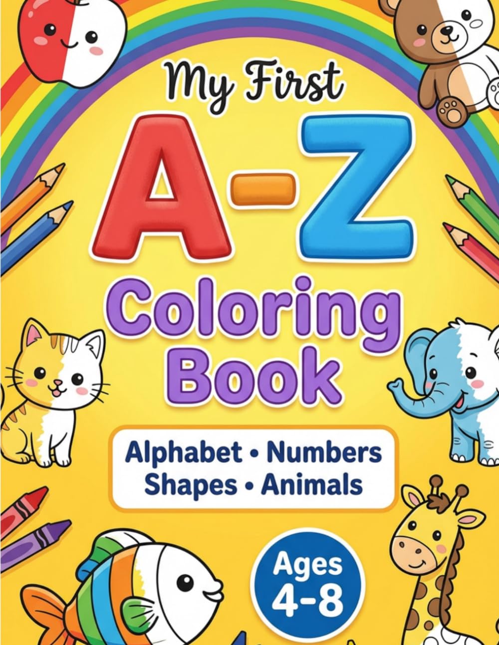 The Super Fun Learning Coloring Book for Kids