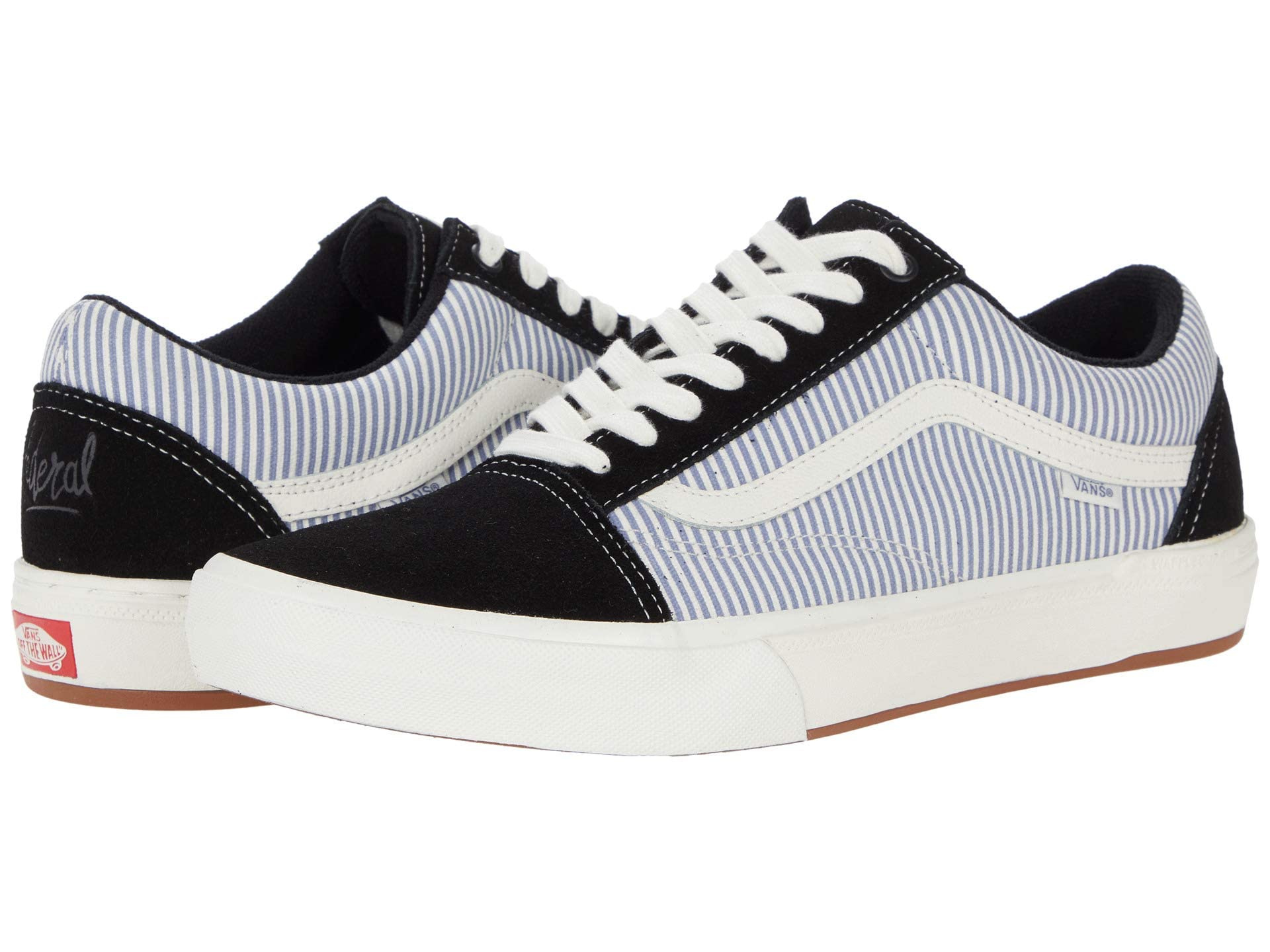 Amazon | Vans BMX Old Skool™, (連邦政府)ブラック/ブルーピン