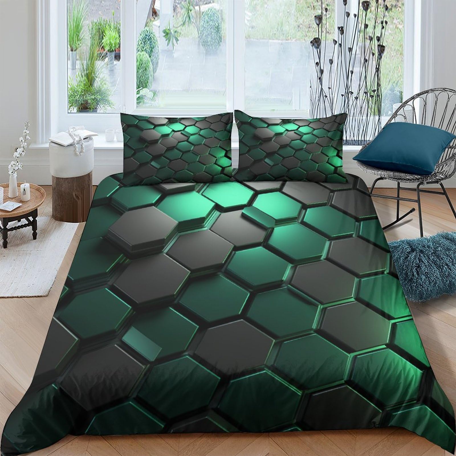 Housse de couette imprimé tridimensionnel pour chambre adulte et enfant