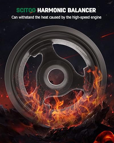 Miniatura 2 de SCITOO Polea de cigüeñal equilibrador armónico 594-209 para Cadillac Escalade ESV 02-13 para Cadillac Escalade EXT 07-13 para Chevrolet Avalanche