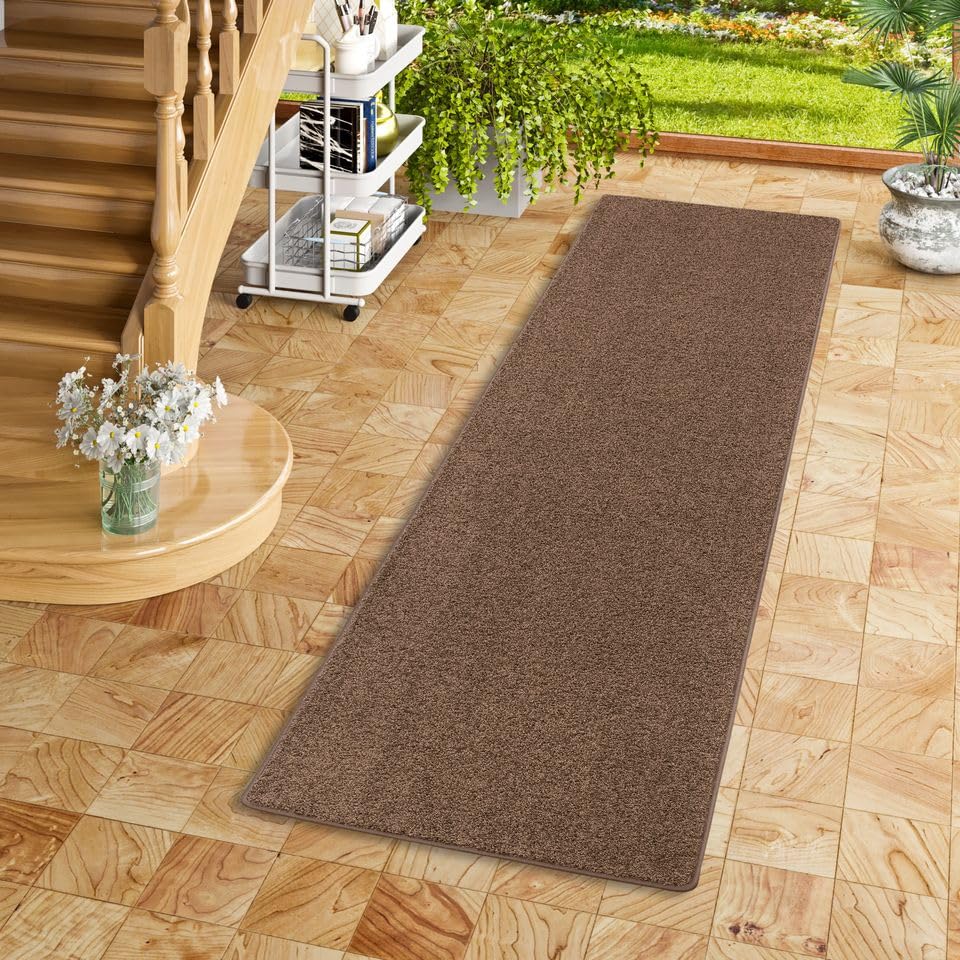 Snapstyle Moderner Hochflor Langflor Velours Teppichläufer | Große Farbauswahl | Ideal für Flur...