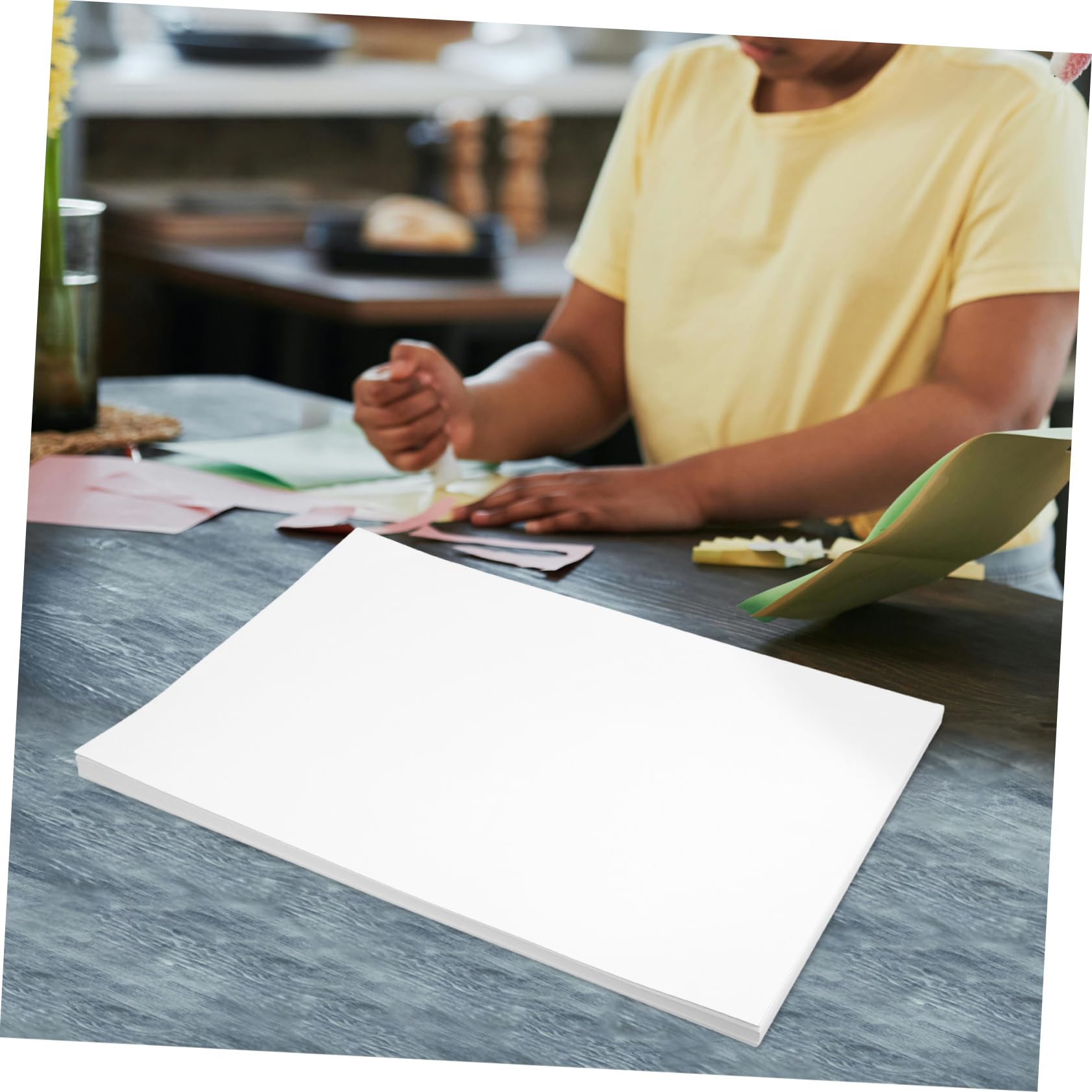 Papier à Dessin Blanc A3 220g/m², Lot de 50 Feuilles