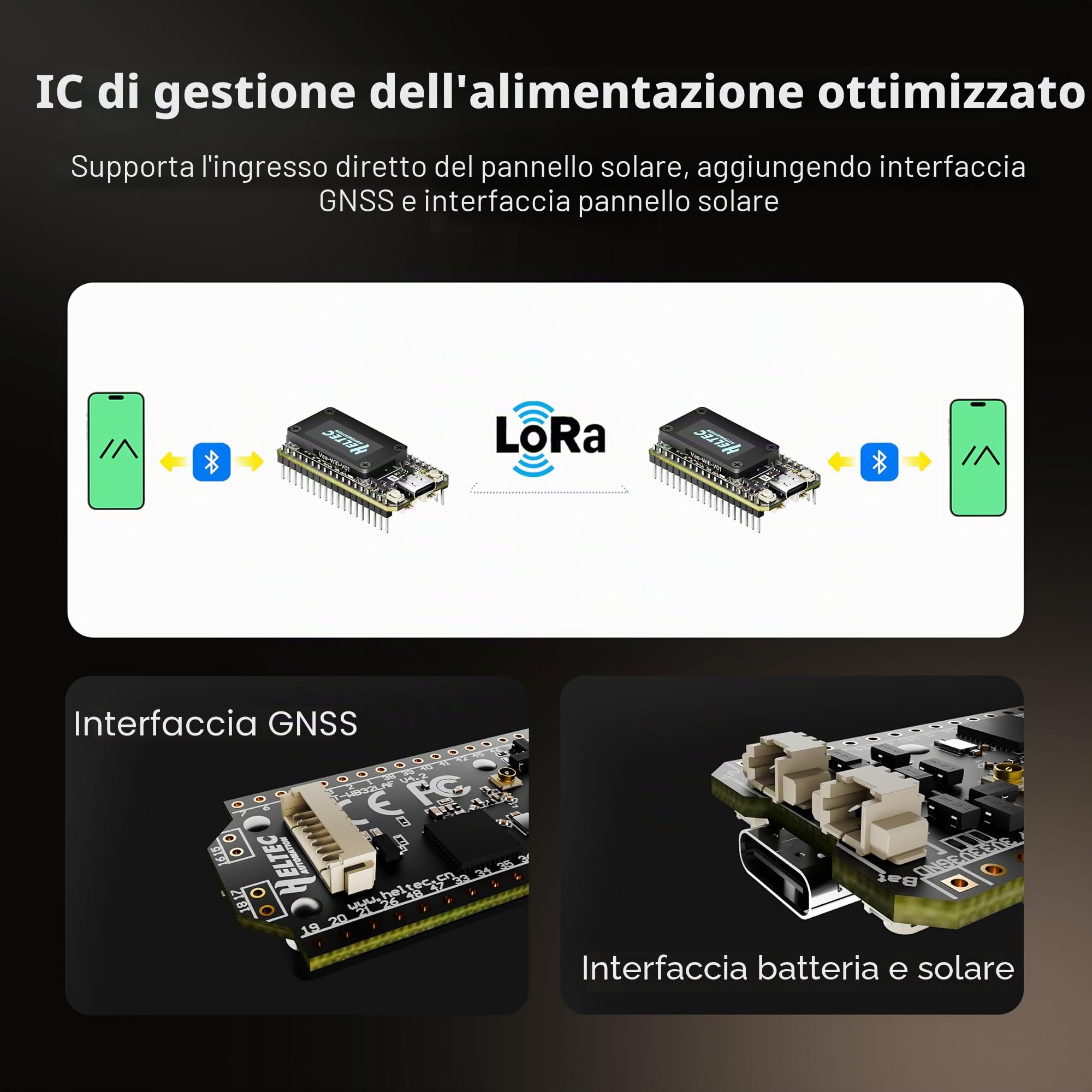 Heltec V4 ESP32 LoRa 32 Scheda di sviluppo Meshtastic Kit con batteria da 3000 mAh e GPS GNSS ESP32-S3 SX1262 27 dBm Display OLED per Meshtastic WiFi IoT Arduino Comunicazione wireless