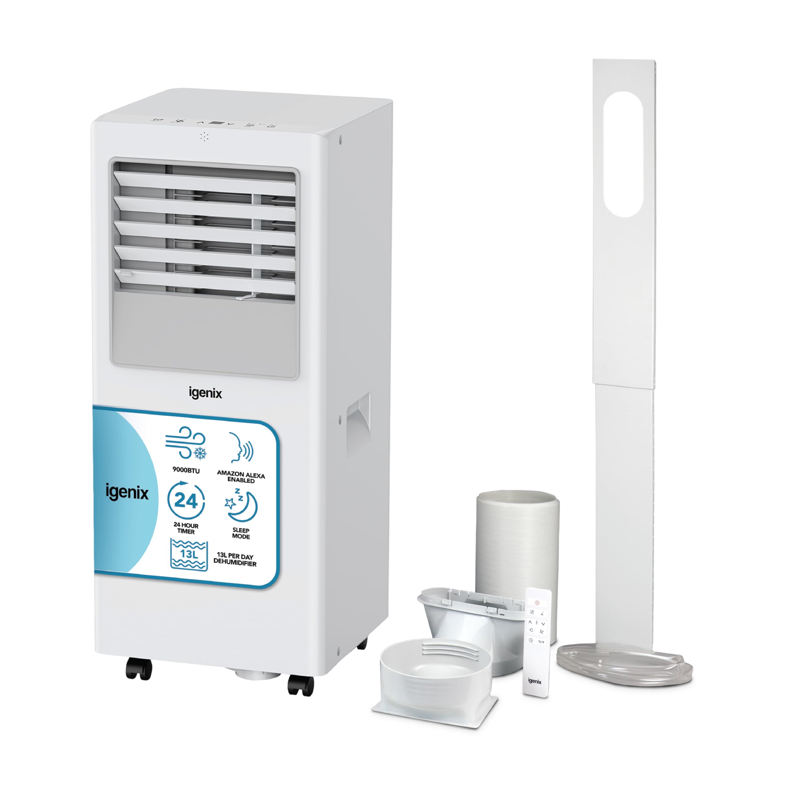 Igenix IGAC01009W 9000 BTU 3-in-1 Portable Air Conditioner