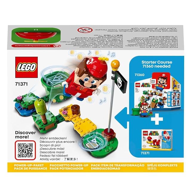 Foto 6 de 8 de LEGO 71371 Super Mario Pack Potenciador: Mario Helicóptero Juguete de Construcción