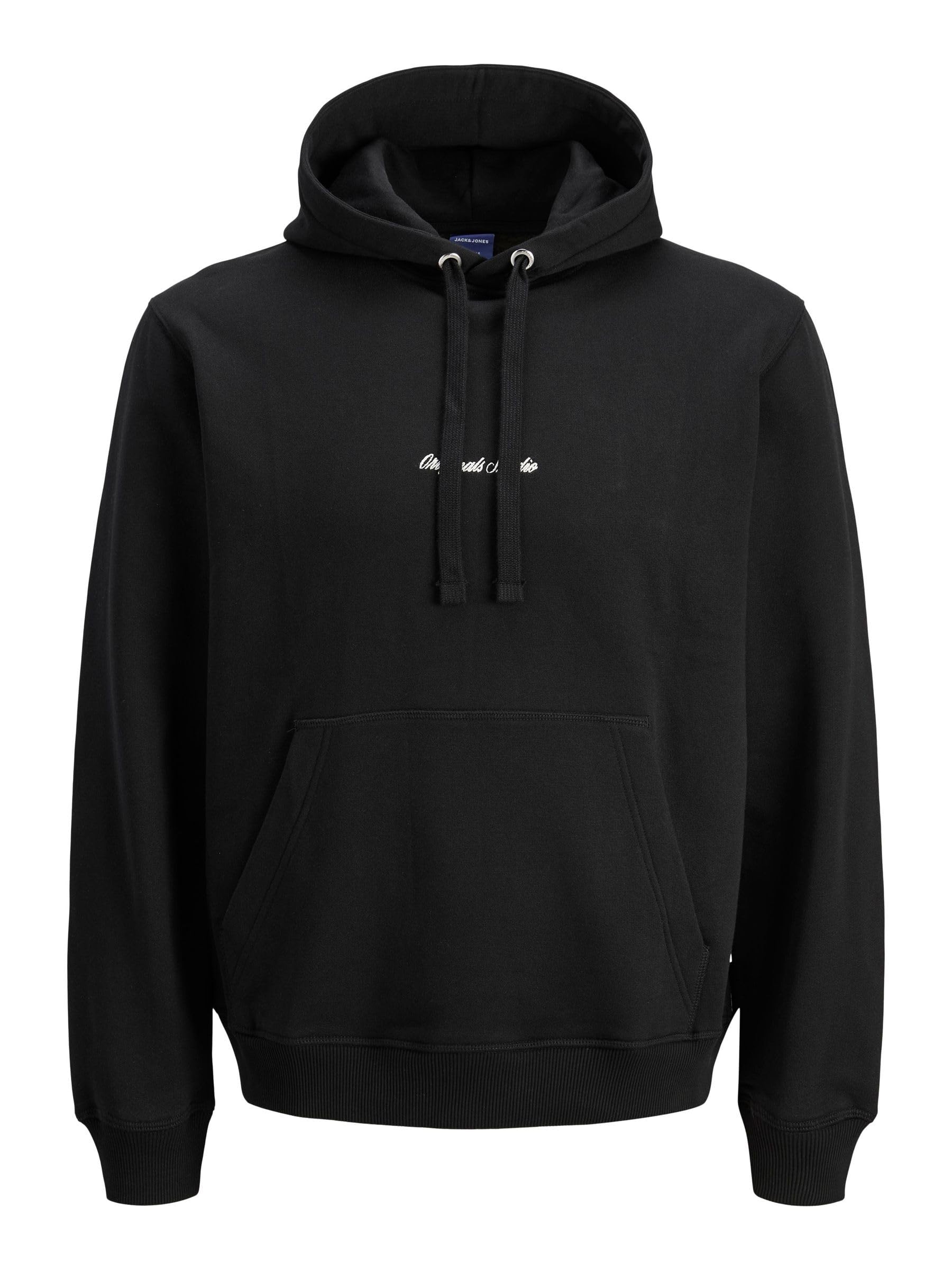 JACK & JONES Mens Hoodie Black S