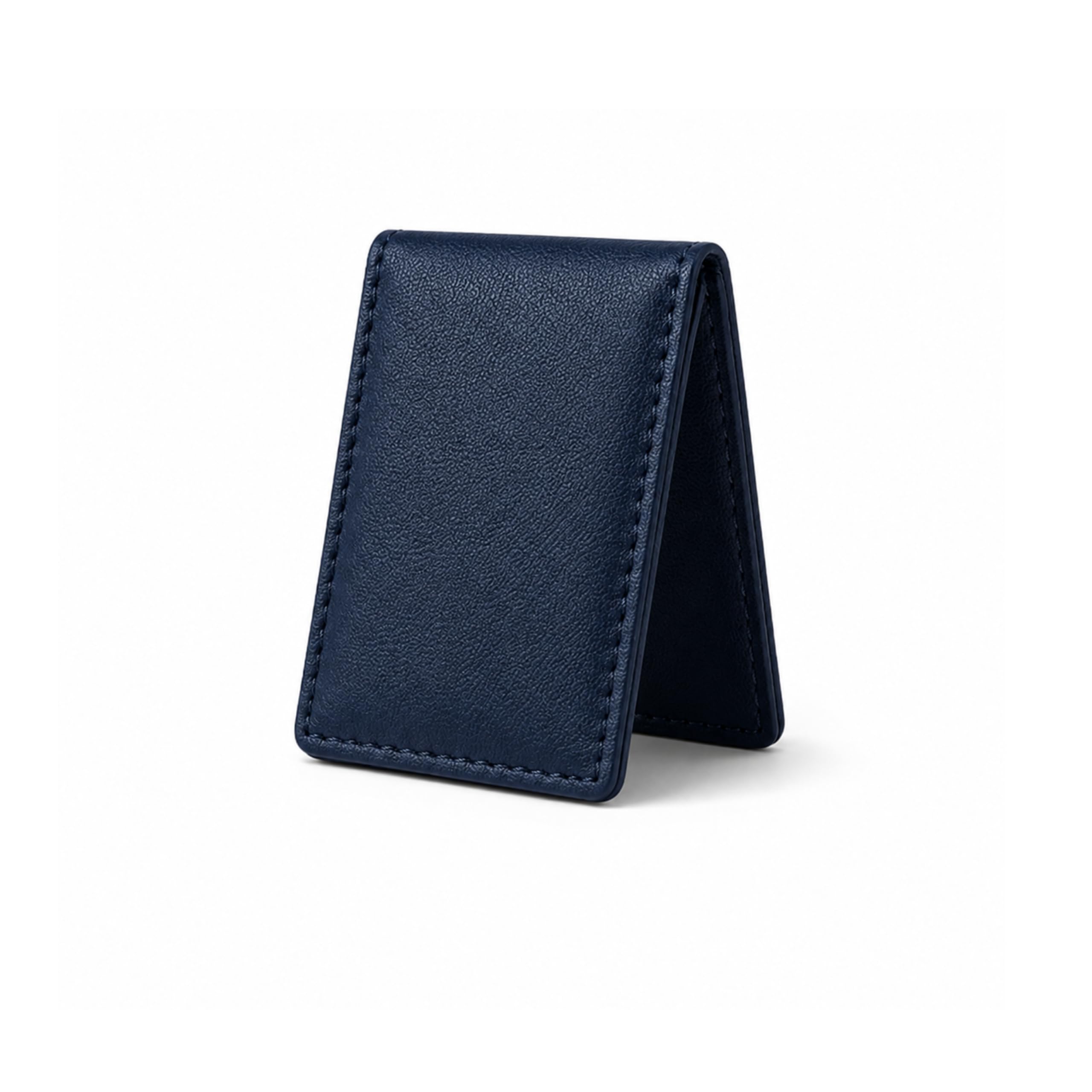 LB LEATHERBOSS Men's New Leather Strong Magnetic Money Clip (Blue)