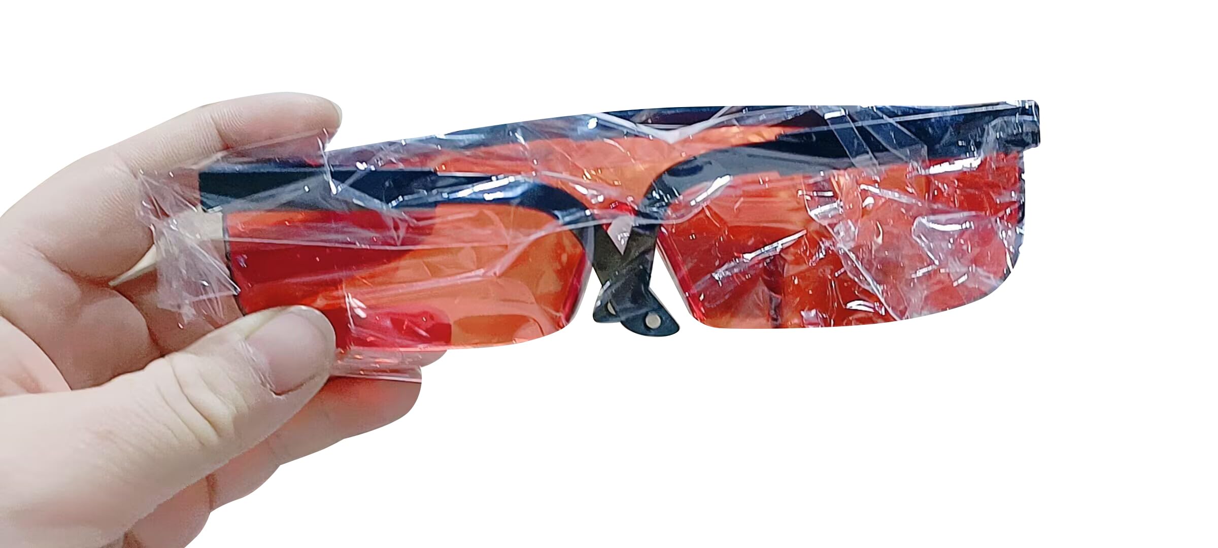 US Schutzbrille für Zahnarzt, Rot, 5 Stück