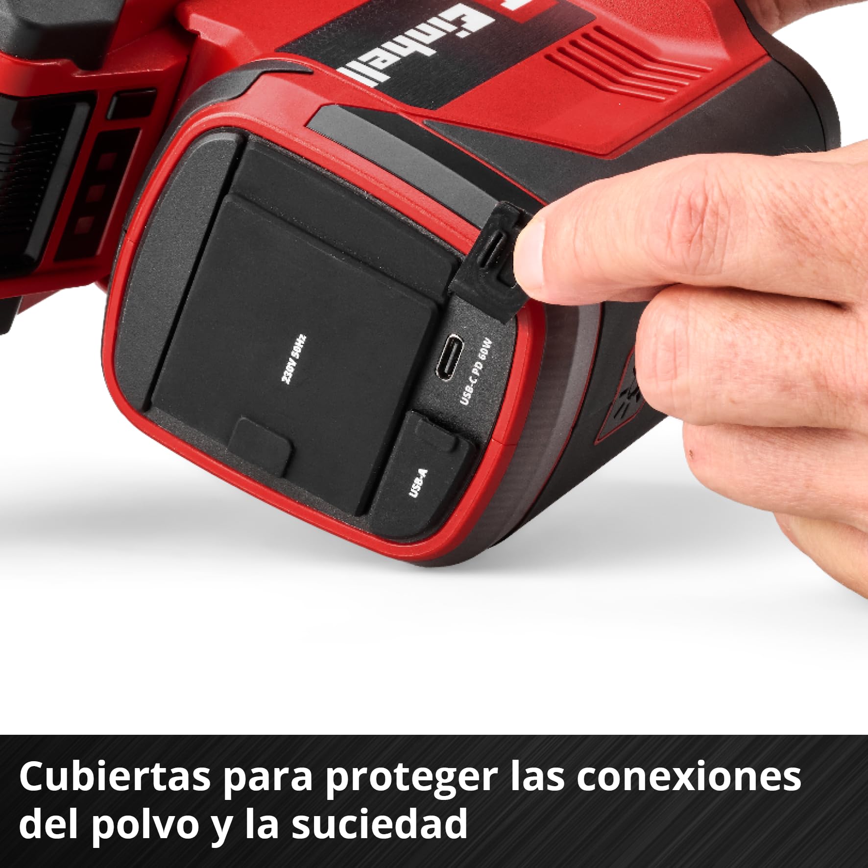 Einhell estación de energía con batería TC-ES 18/150/1 Li-Solo Power X-Change (18 V, inversor Compacto, conexión 230 V, conexión USB-A y USB-C-PD, sin batería)
