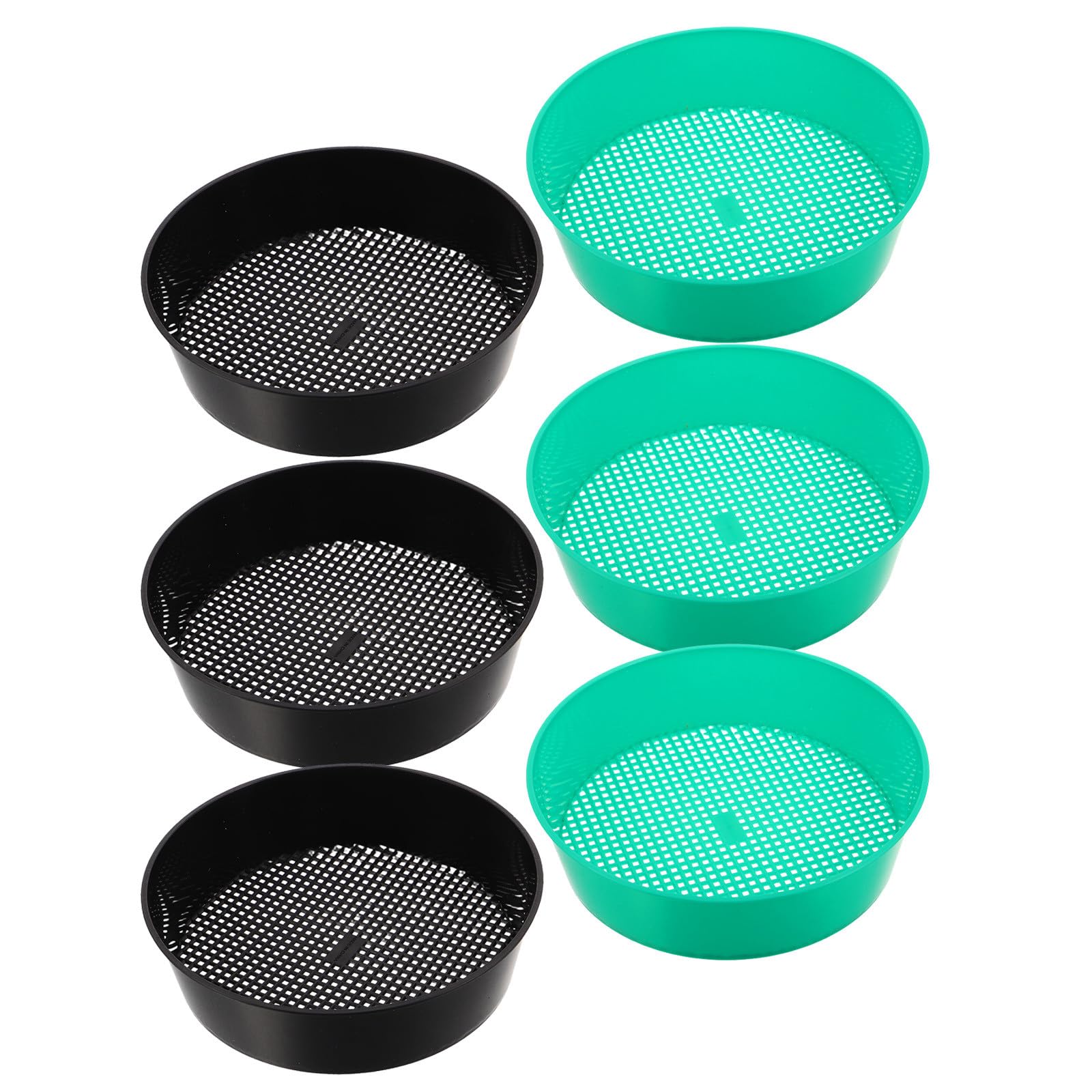Lurrose Lot de 6 Tamis à terreau pour bonsaï : Tamis de Jardin à Mailles de 20 cm (8 Pouces) – Filtre à terreau – à Mailles de 5 mm pour Le rempotage de bonsaïs, Le semis, Le lombricompost et