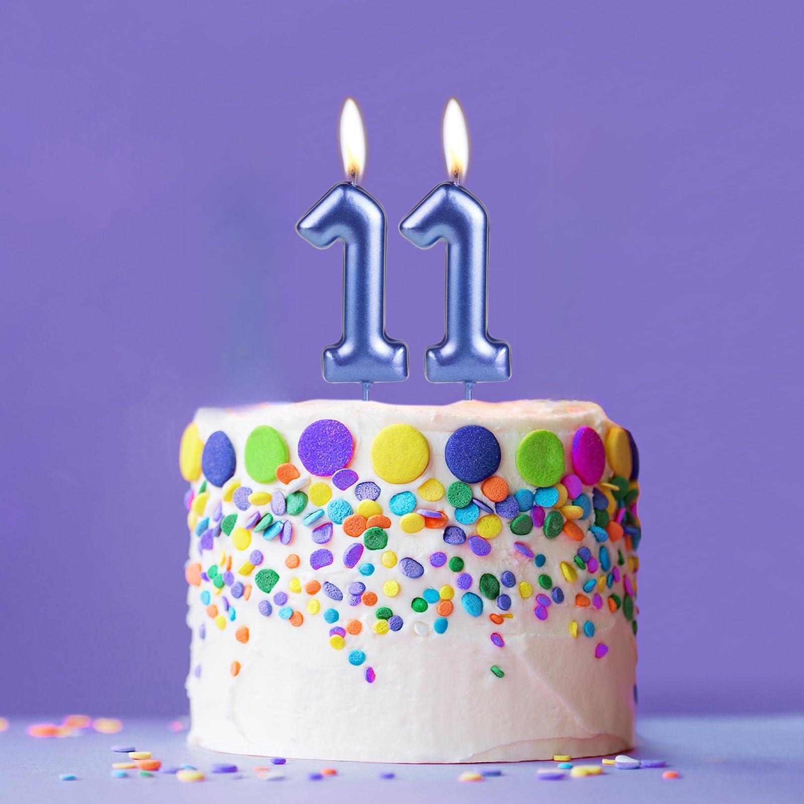 ZHIHUI Lot De 7 Bougies D'anniversaire En Forme De Chiffre 1