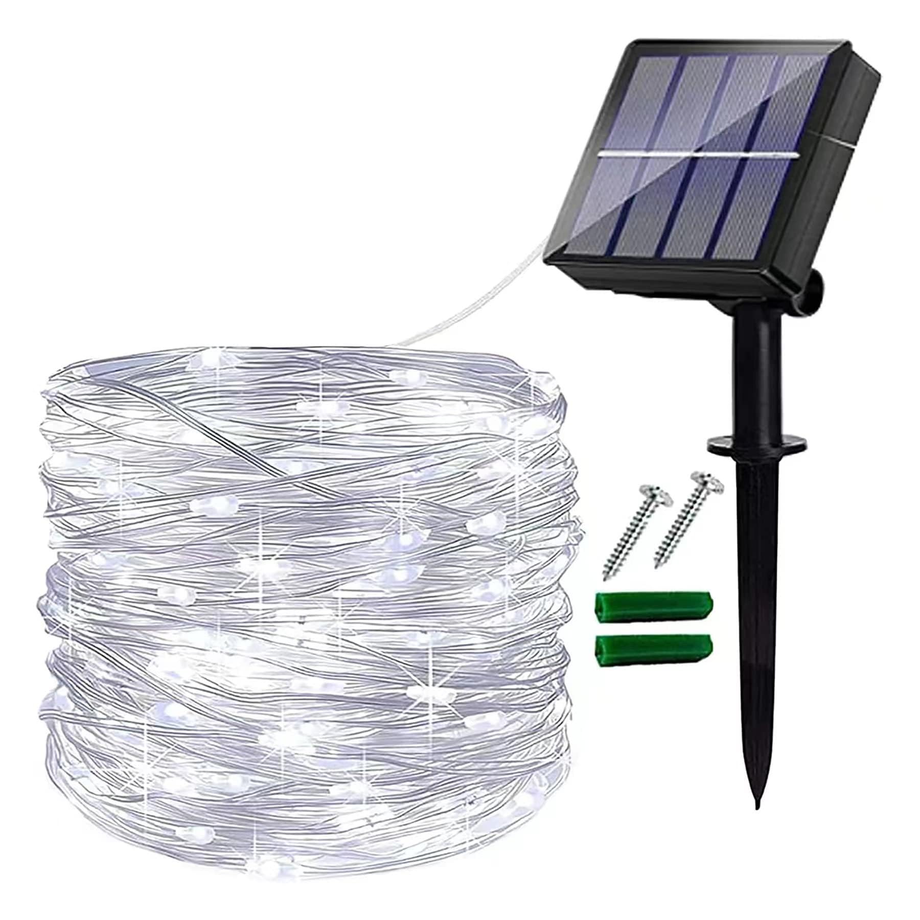 Ligarko Cold White 120Led Solar Fairy Lights, 1 Pack 14M Garden Lights.