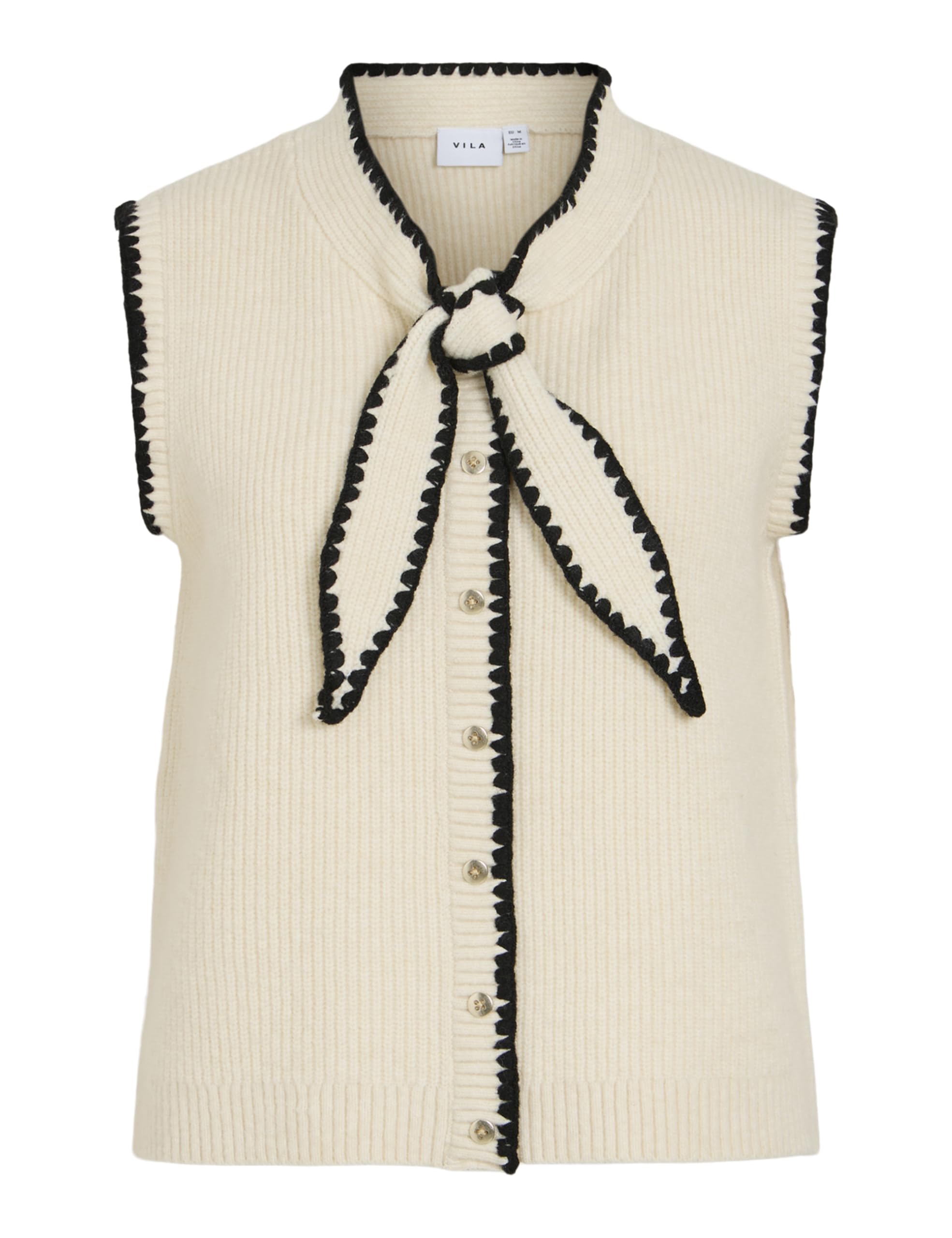 Vila Viceleste S/L Tie Knit Top/RF Viceleste S/L Tie Knit Top/RF Donna (Pacco da 1)