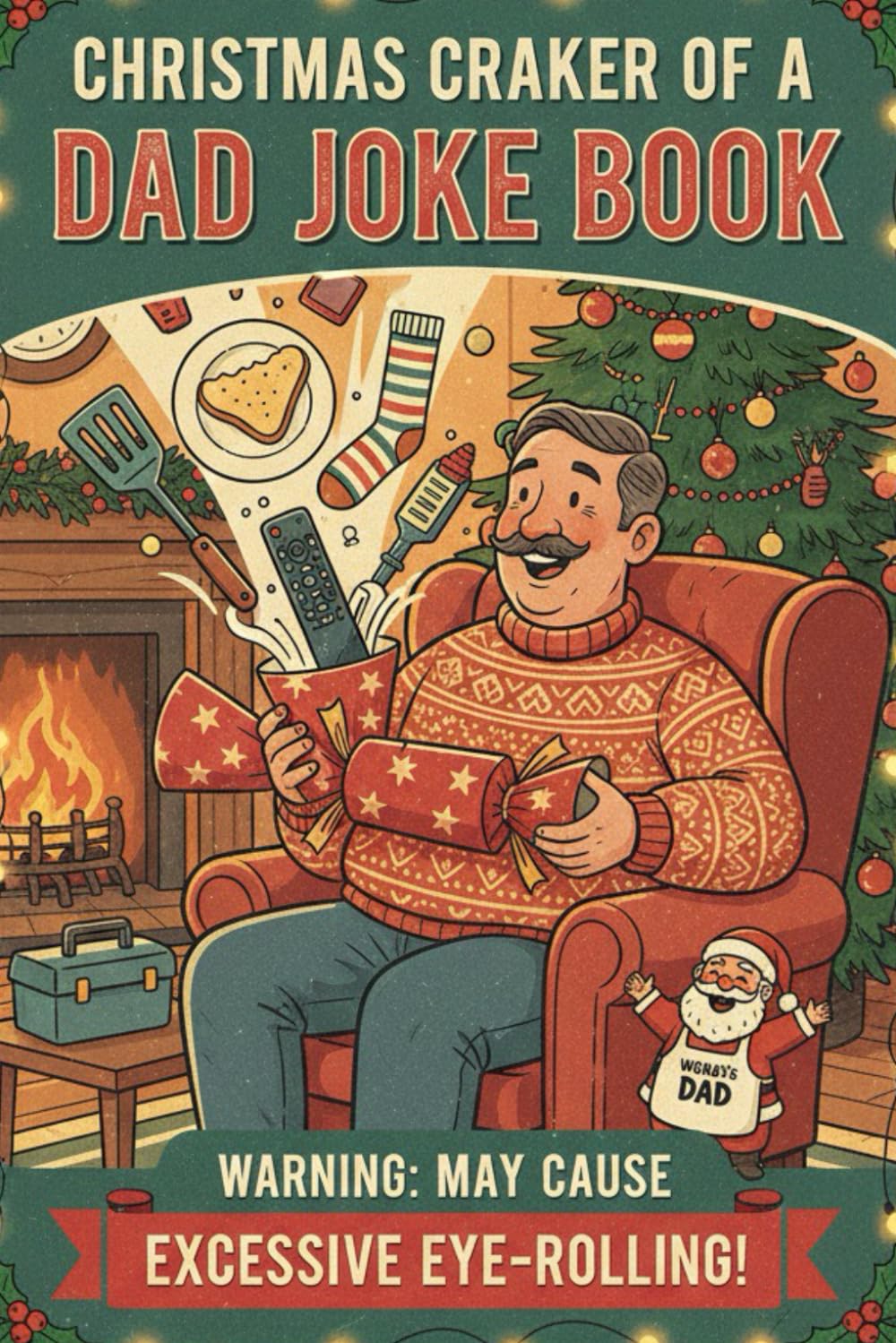 Christmas Cracker of a Dad Joke Book: Sleigh What?! Over 50 Christmas Dad Jokes Guaranteed to Get the Whole Family Laughing (and Rolling Their Eyes)