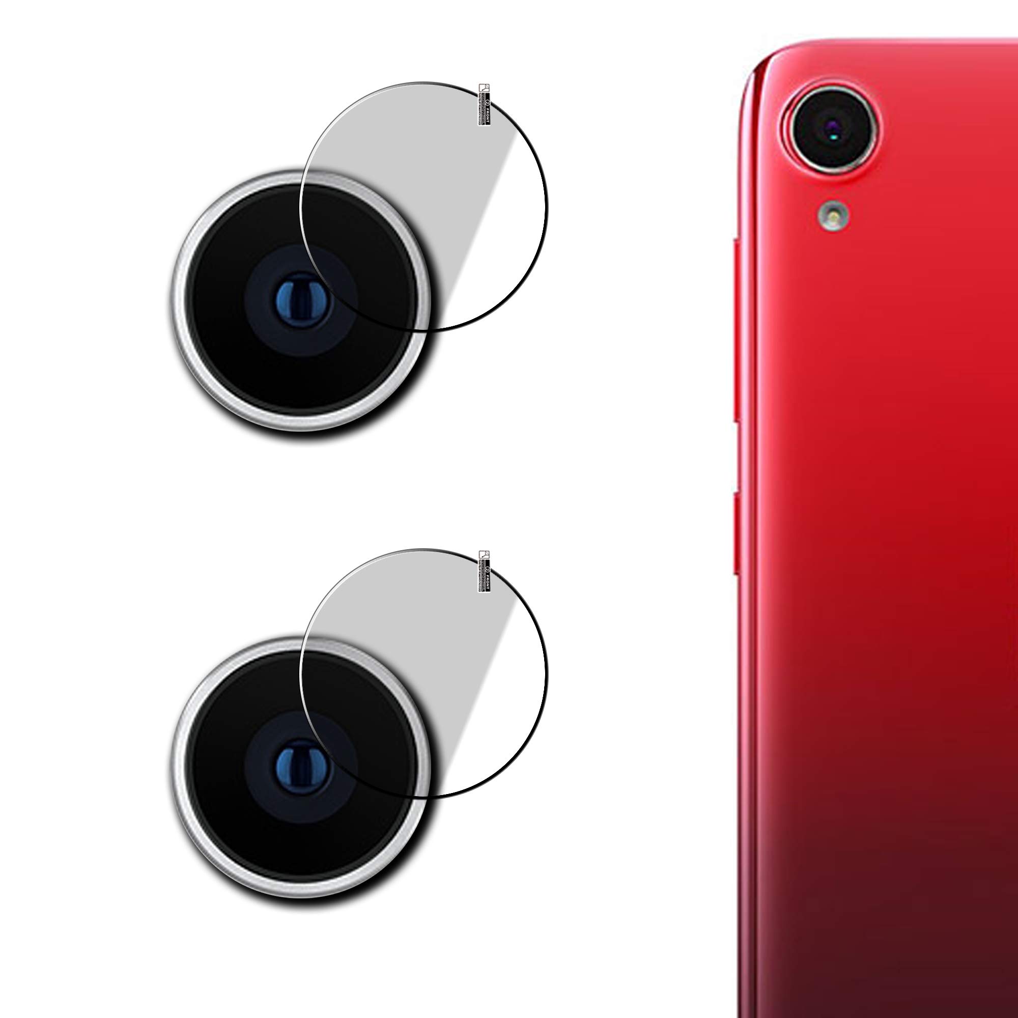 Mobihouse Mobile Camera Lens Protector For Asus Zenfone Live,Scratch Resistance,9H Hardness (Pack of 2) With Free Installation Kit