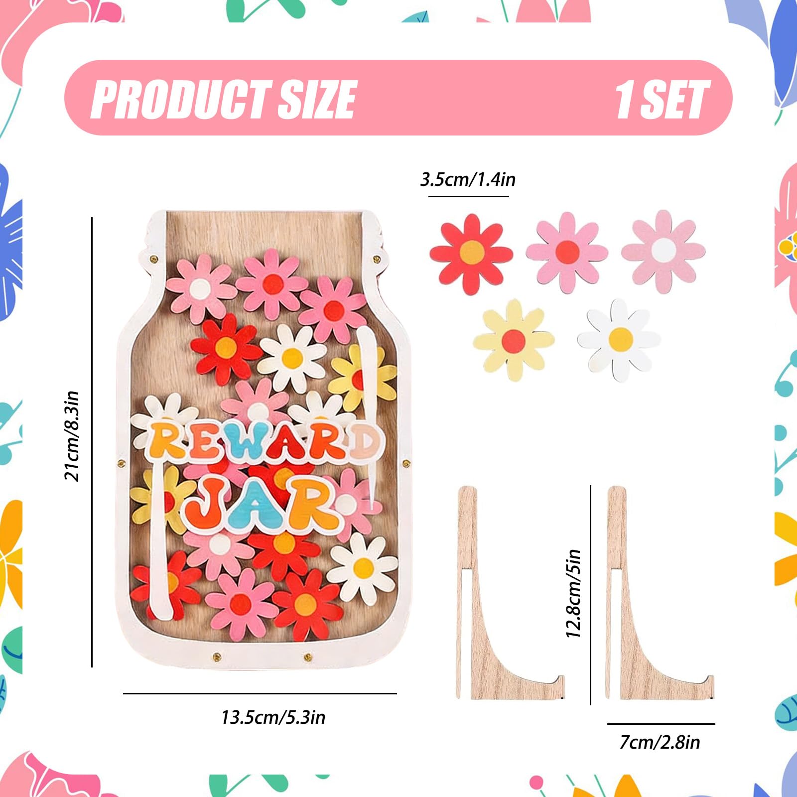 Reward Jars For Children RARITYLL Wooden Reward Jar for Kids - Image 2