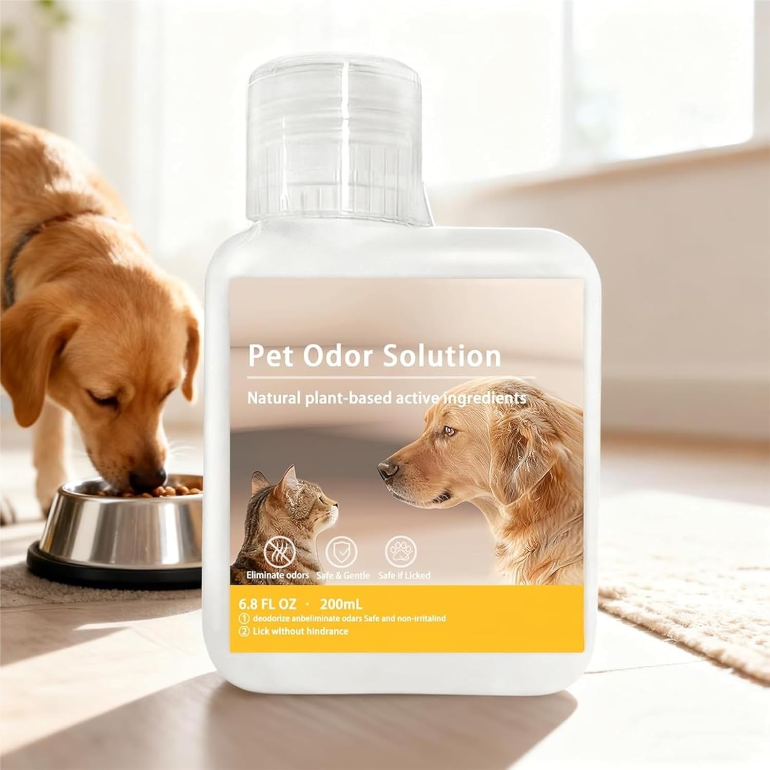 200ML Pet Odor Eliminator Cleaning Solution, Compatible With MOVA V50 Ultra/Z60 Ultra Roller Complete/P10 Pro Ultra/P50 Pro Ultra/S20 Ultra,Concentrated Cleaning Solution