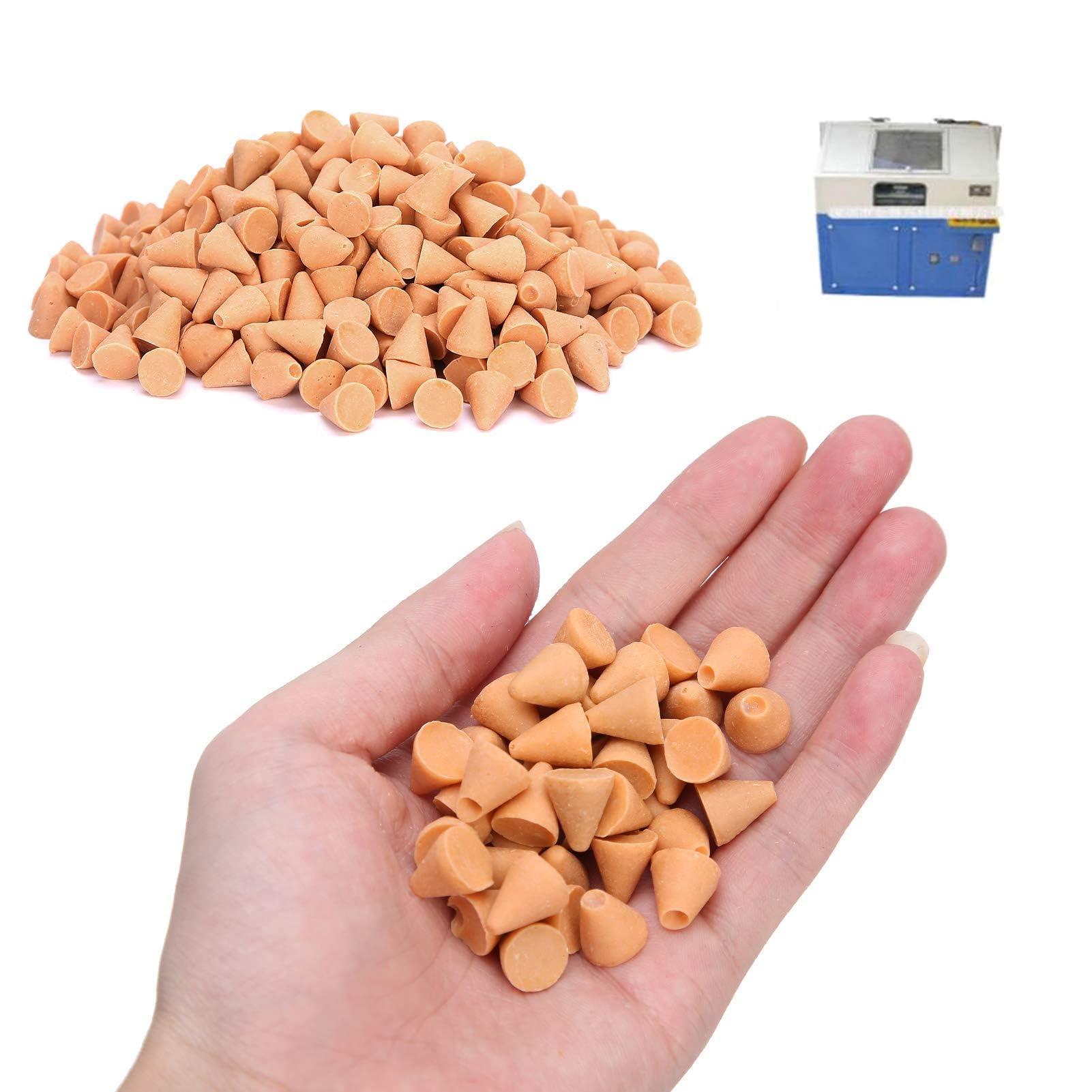 Material Abrasivo de Pulido para Joyería, Medios para Máquina de Vibración de Vaso de Piedra de Roca