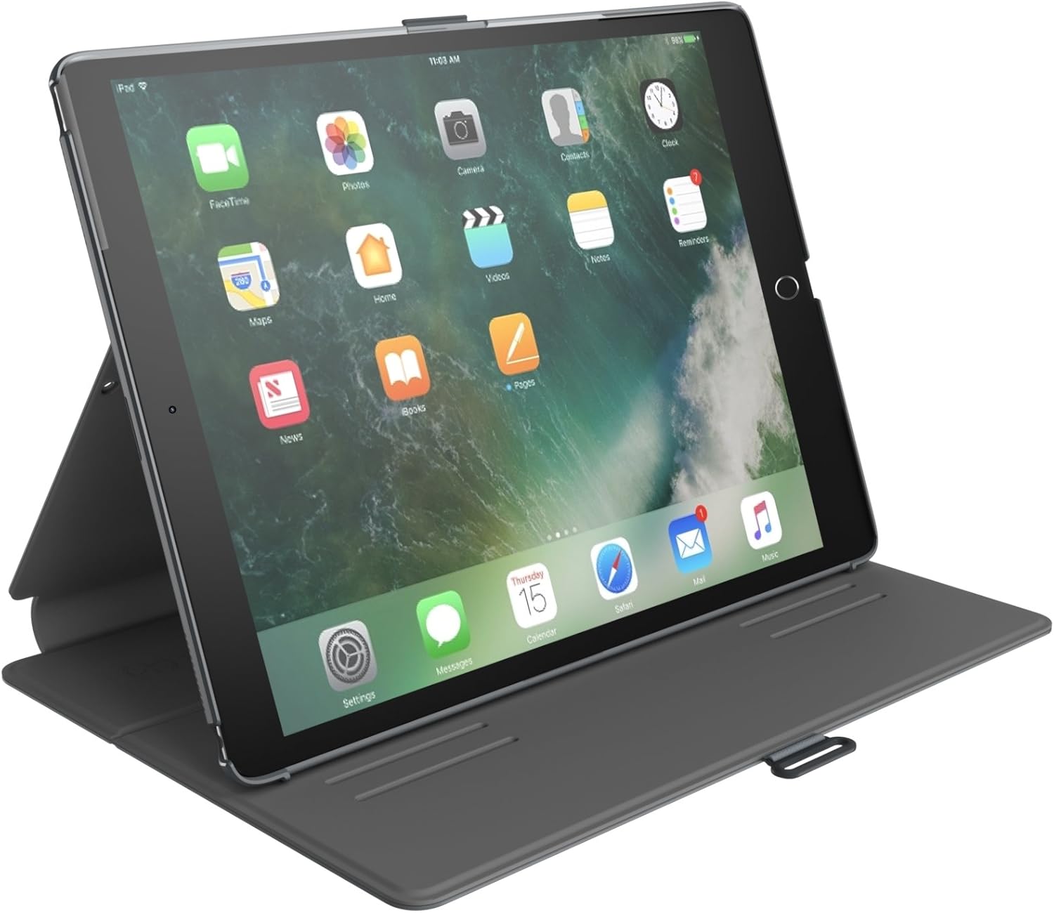 Speck Products 91905-5999 Balance FOLIO Case and Stand for 10.5" iPad Pro (2017) with Magnets, Stormy Grey/Charcoal Grey