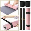 Halloscume Yoga Bag Set for Women Including Yoga Mat Tote Bag Booty Resistance Band Non Slip Sports Socks Silicone Mat Ties for Pilates Travel Workout Office(Black) gallery image