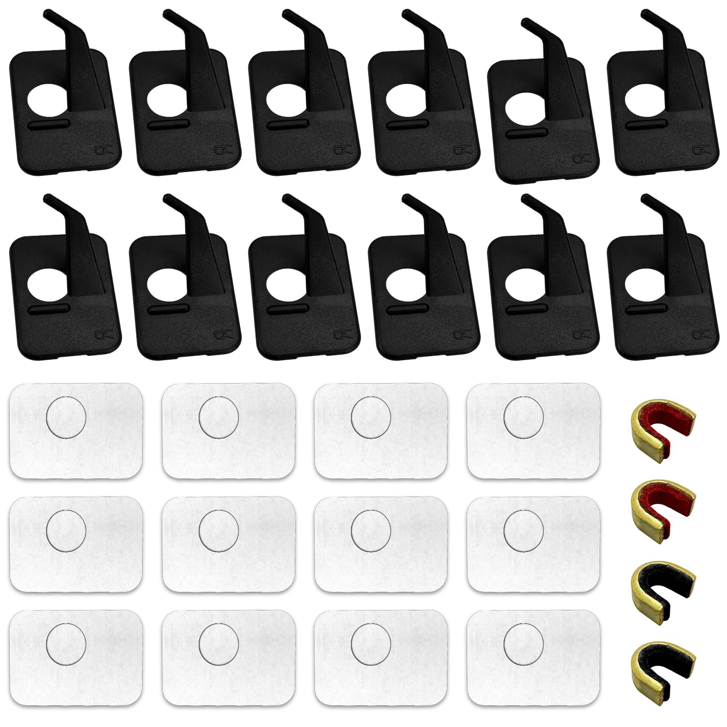 12 Pièces Tir à l'arc Repos avec 4 Pièces Bowstring Nock Point Accessoires de Tir à l'arc,Flèche Repose-Flèche en Plastique Noir Tir à l'arc Repose-Flèche Chasse Tir Ciblage Accessoire Main Droite