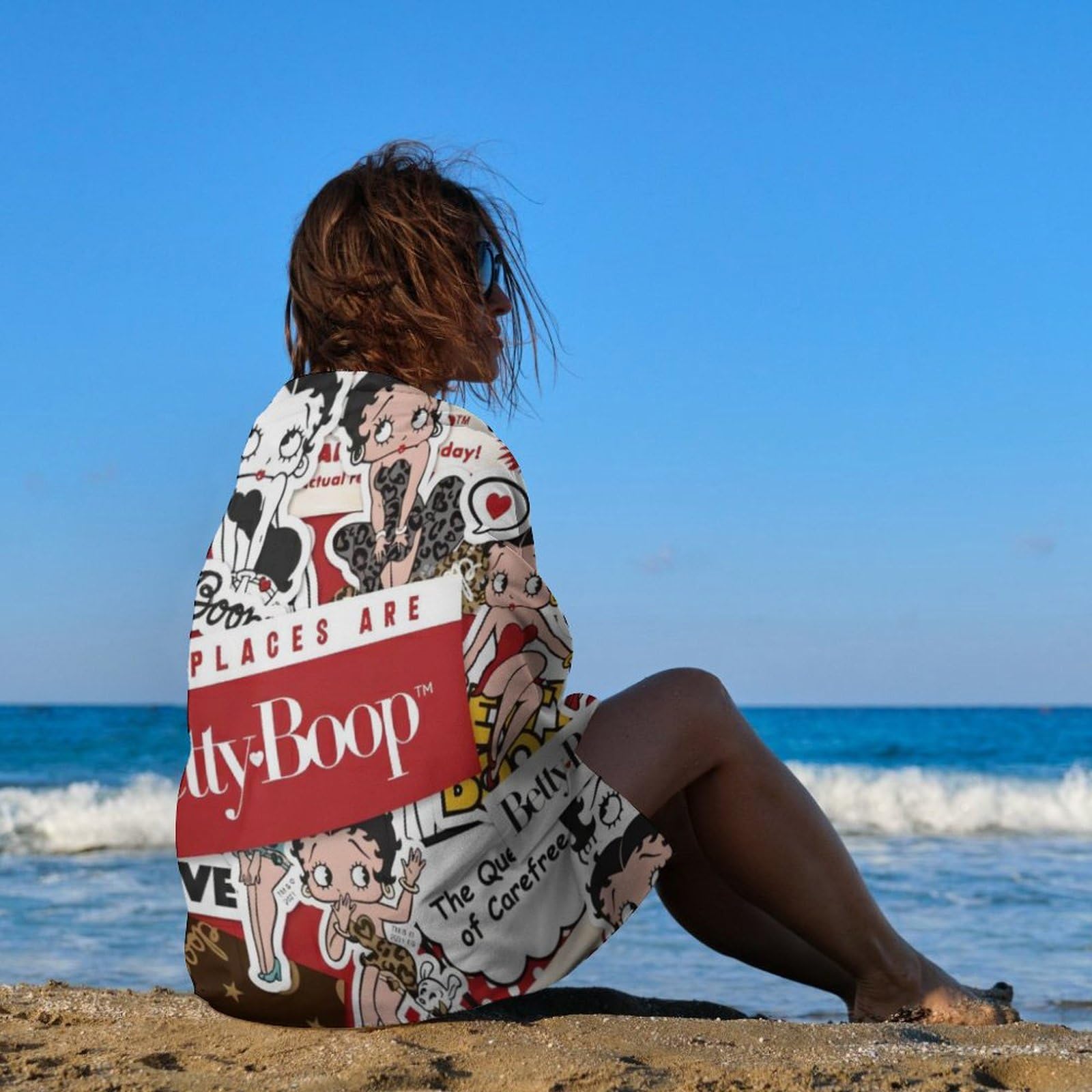 Amazon｜ベティちゃん バスタオル ビーチタオル タオル 大判 大きい