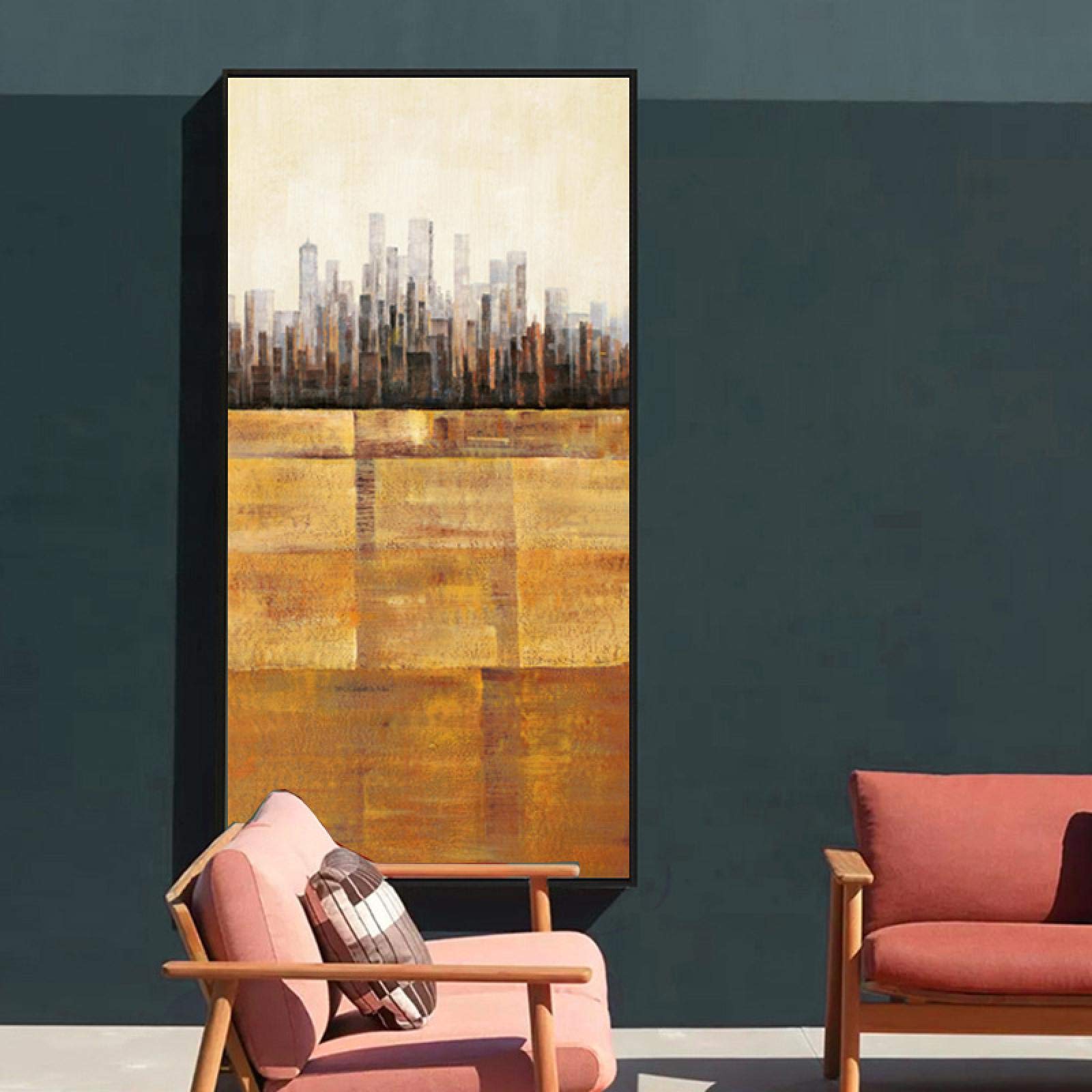 Impression sur toile grand format abstrait de luxe pour grand salon - 8