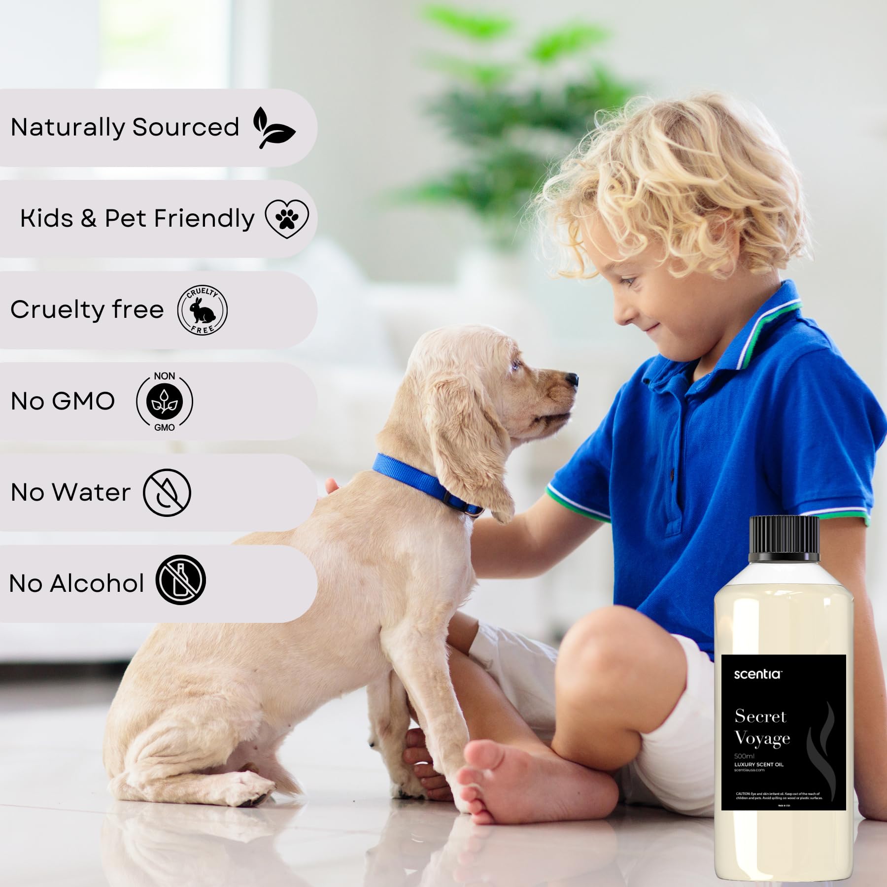 Scentia Hotel Diffuser Oil Inspired by The Baccarat Hotel Scent - 500 mL 16.9 fl oz - Fragrance Oil Blend for HVAC,Ultrasonic & Cold Diffusers-Secret Voyage