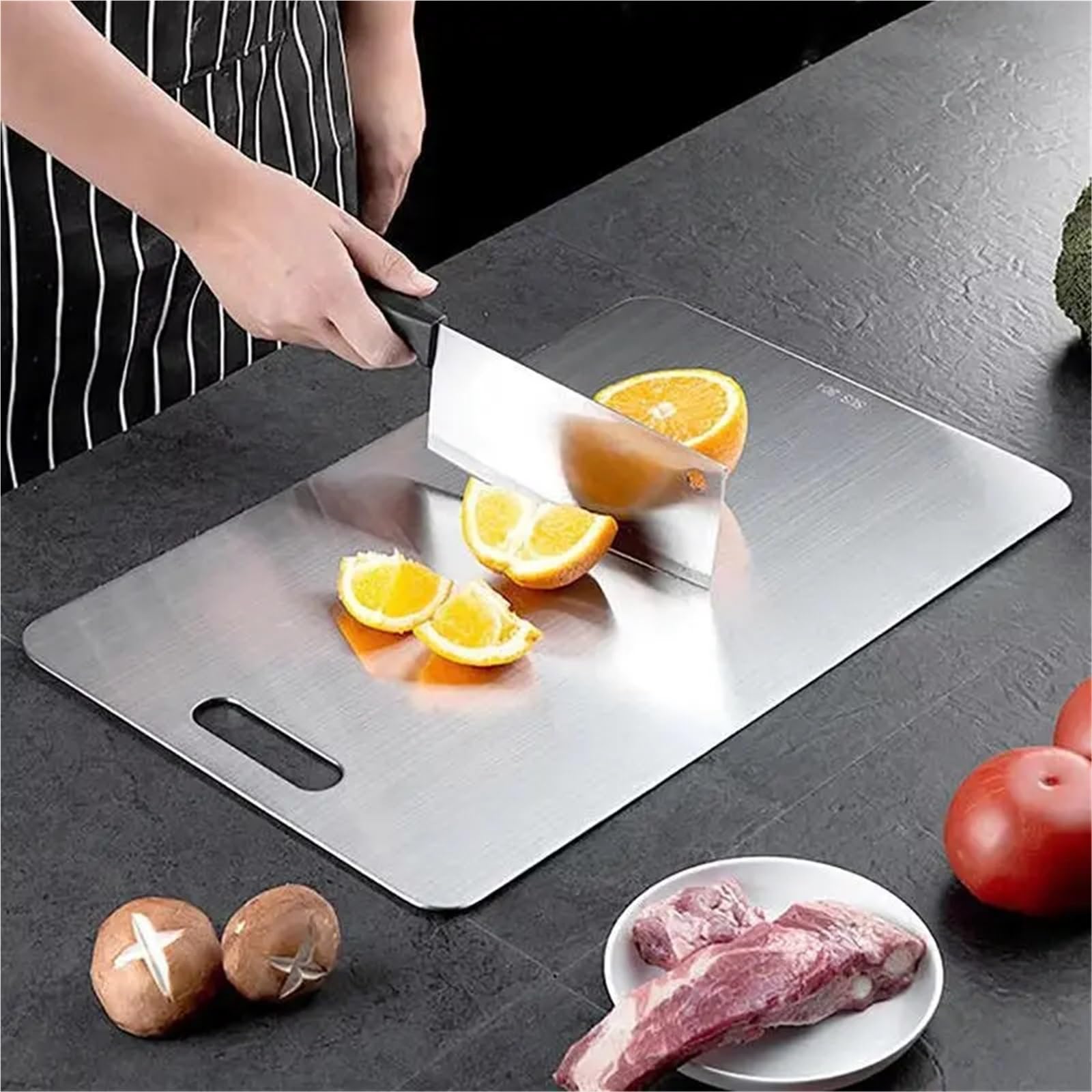 Tagliere Acciaio Inox Tagliere resistente a doppia faccia
