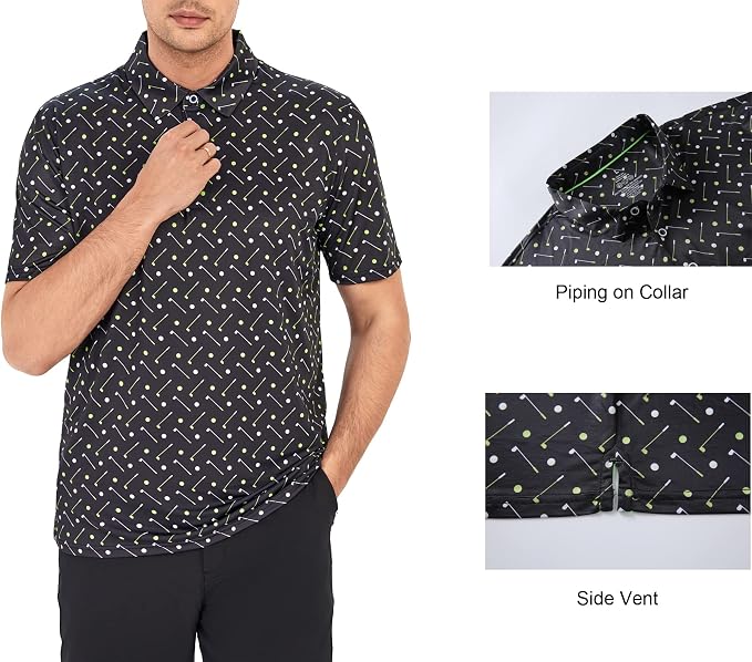 Polo para hombre Alex Vando transpirable y ligero miniatura 3