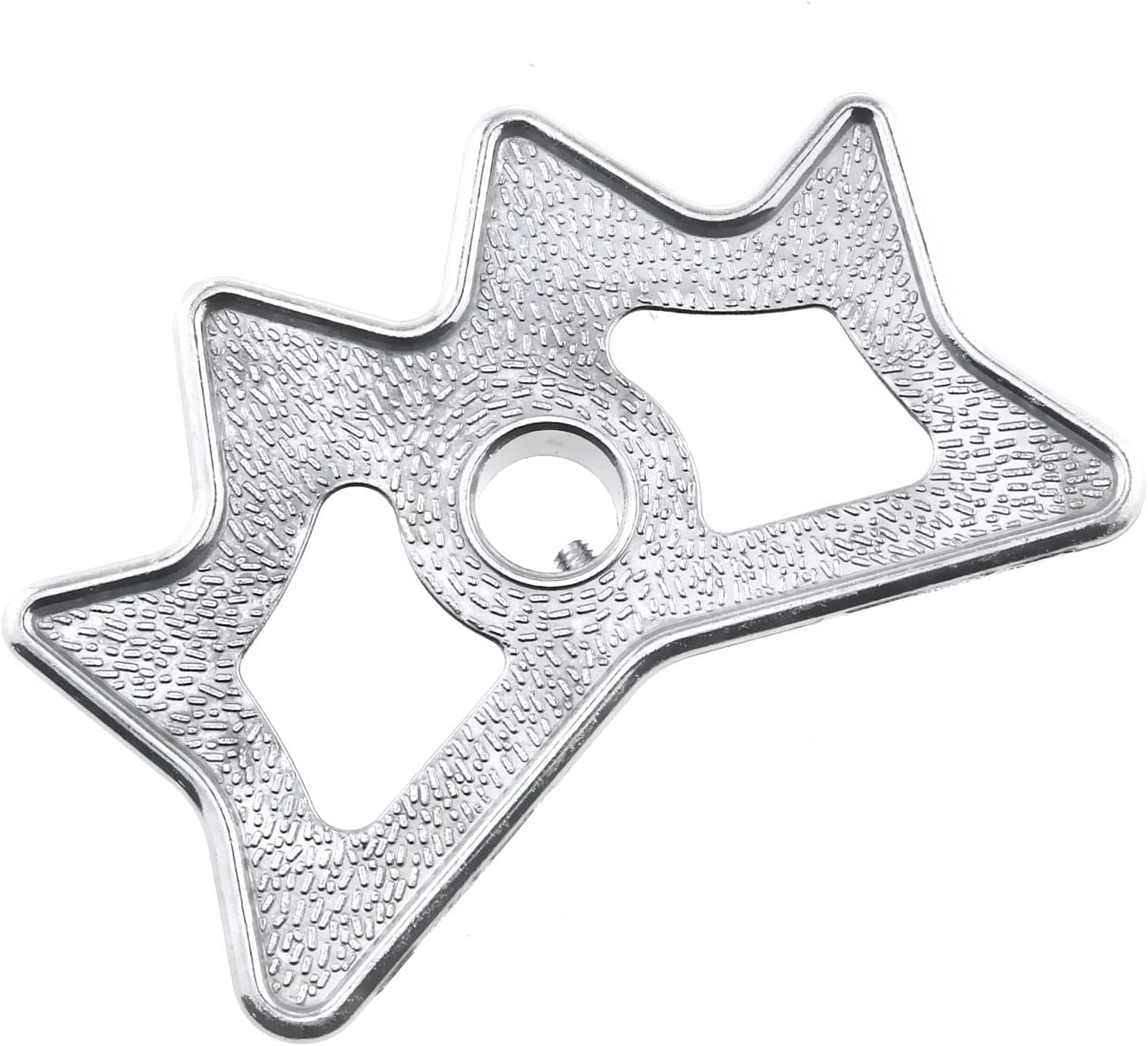 RLECS Billiard Bridge Head Silver Aluminium Alloy Slip-On Moosehead Bridge Head for Billiard Pool Cue Stick