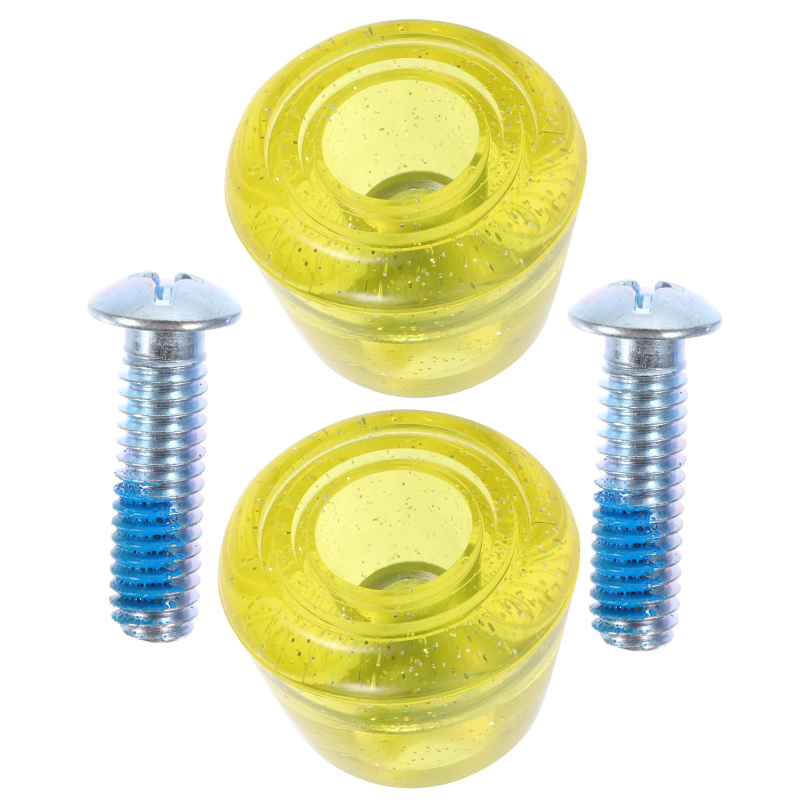 HANABASS 1Pair Portable Wear Resistant Skate Stoppers with Screws Reliable Brake Blocks for Roller Skates Easy Installation for Enhanced Stability and Safety