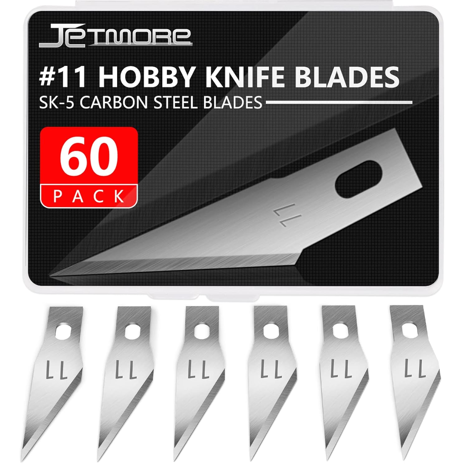 60 Pack Exacto Knife Blades 11 Craft Knife Blades Replacement Exacto Blade 11 Hobby Knife Blade Refills for