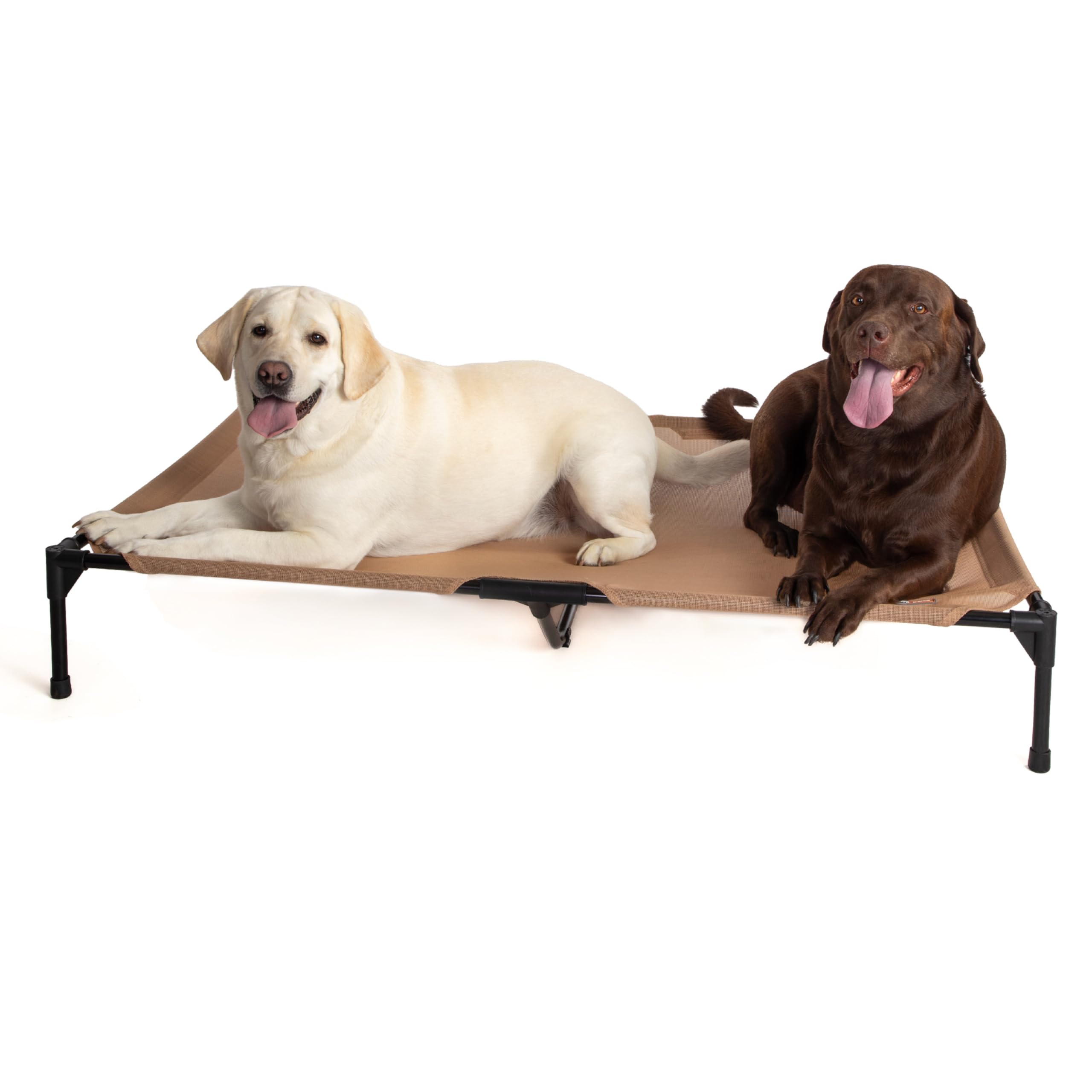K&H Pet Products Outdoor Elevated Dog Cot, Cooling Raised Bed with Waterproof Breathable Mesh for Large Dogs, Portable Place Bed with Heavy-Duty Metal