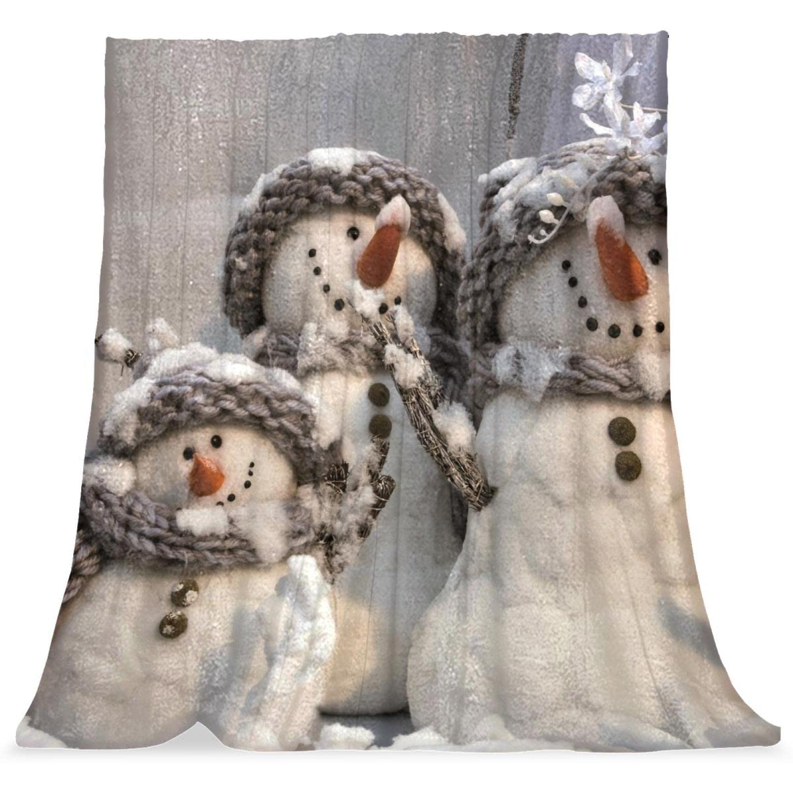 Couvre-lit douillet bonhomme de neige pour réchauffer la chambre des enfants