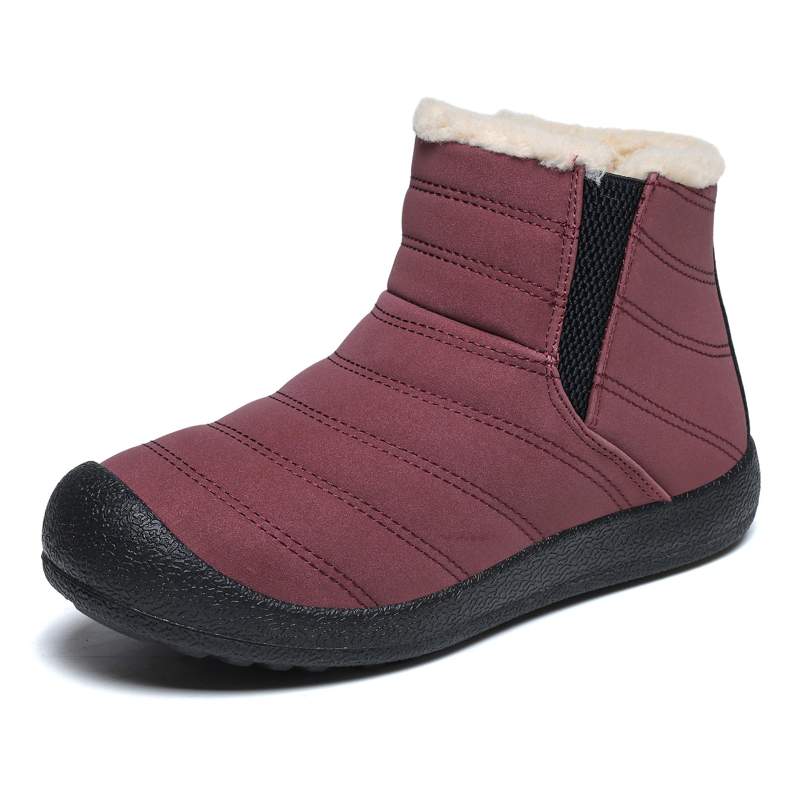 ZEENXIUYA Winter Boots for Women Snow Boot with Comfortable Warm Fur Lined Slip On Ankle Booties Indoor and