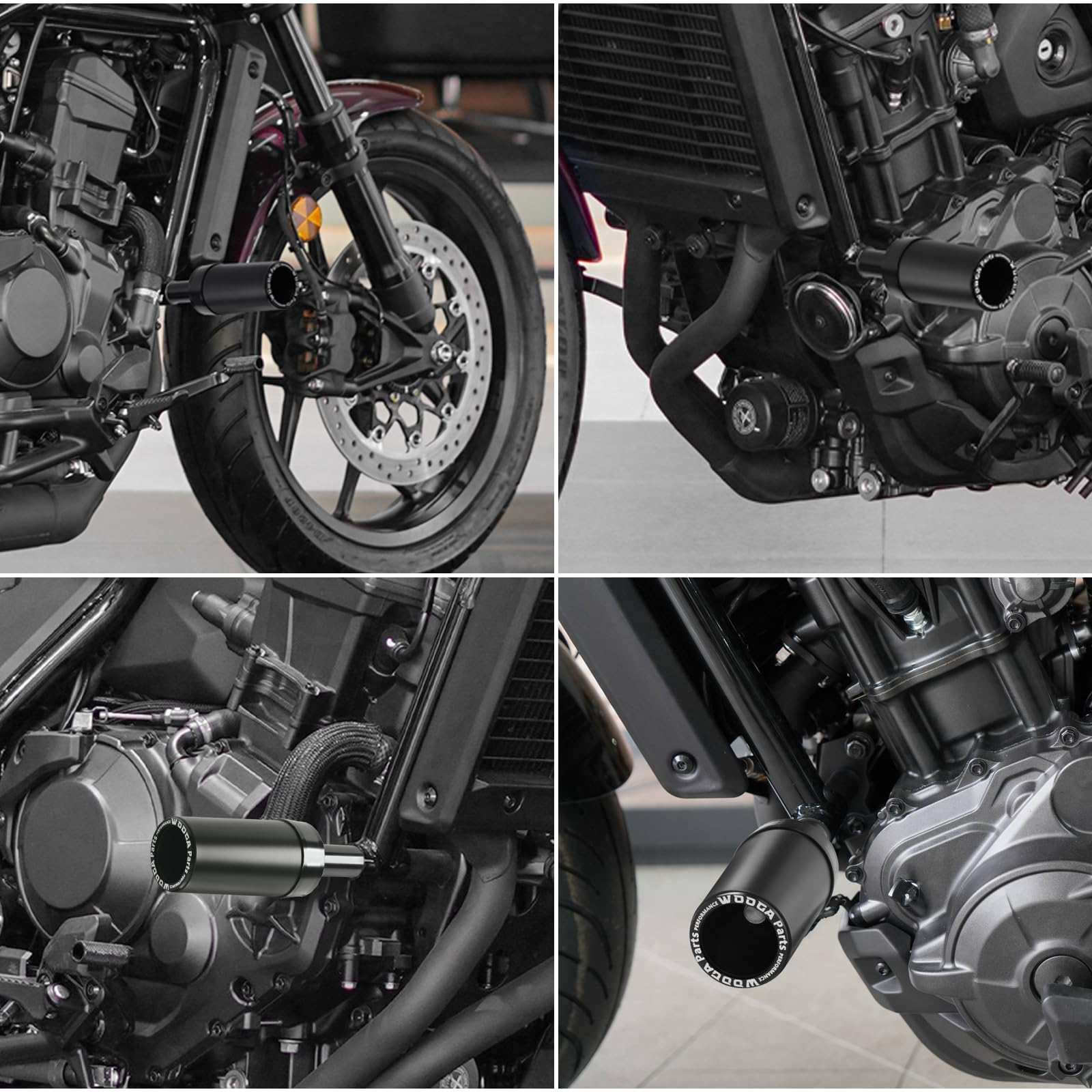 osłona ramy motocyklowa, kompatybilna z Honda Rebel 1100 CMX1100 CMX 1100 2021-2025, CNC aluminiowa osłona silnika, osłona przeciwko uderzeniom silnika